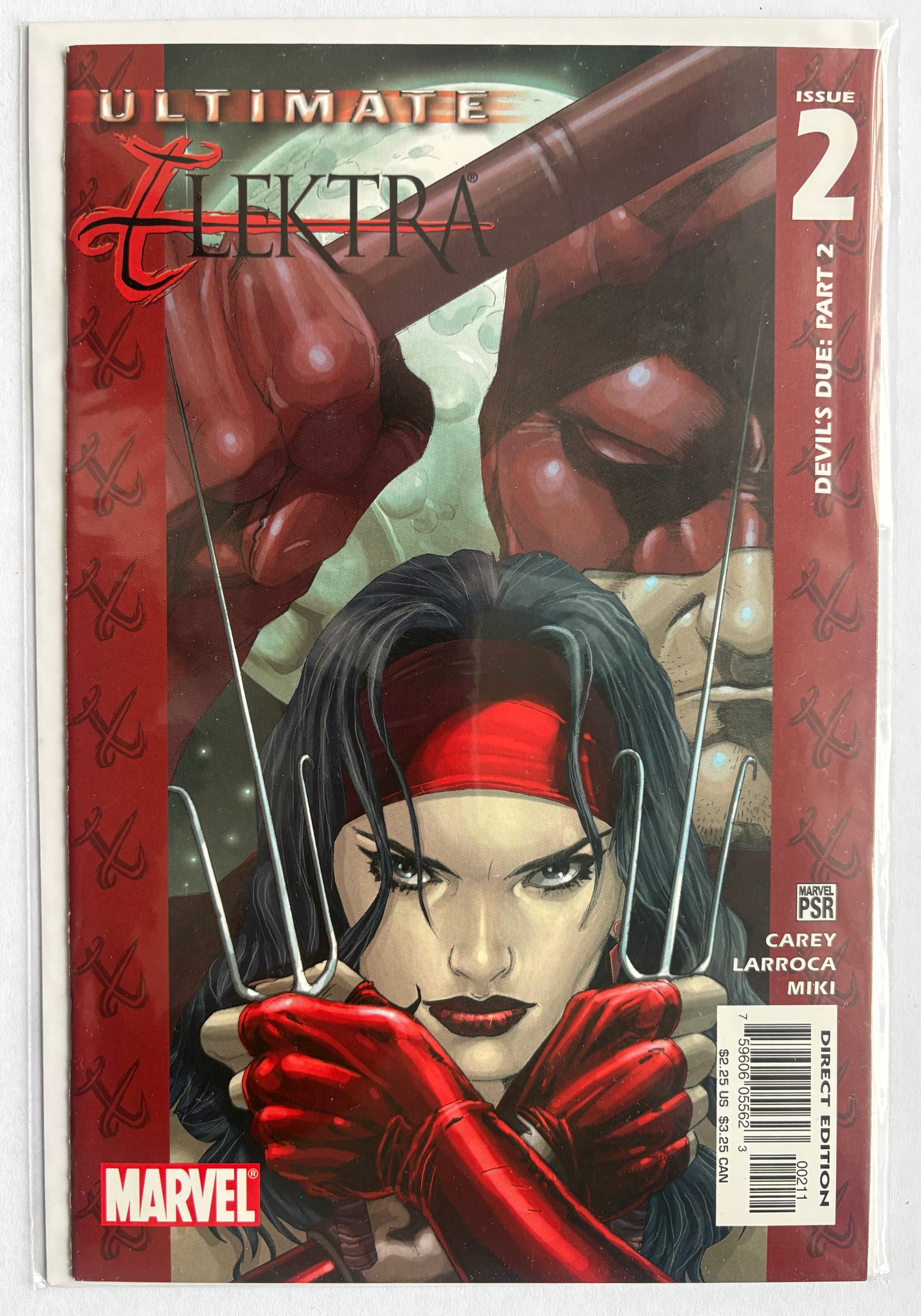 Ultimate Elektra #2 - 1st Printing - Marvel Comics - November 2004 VF/NM 9.0