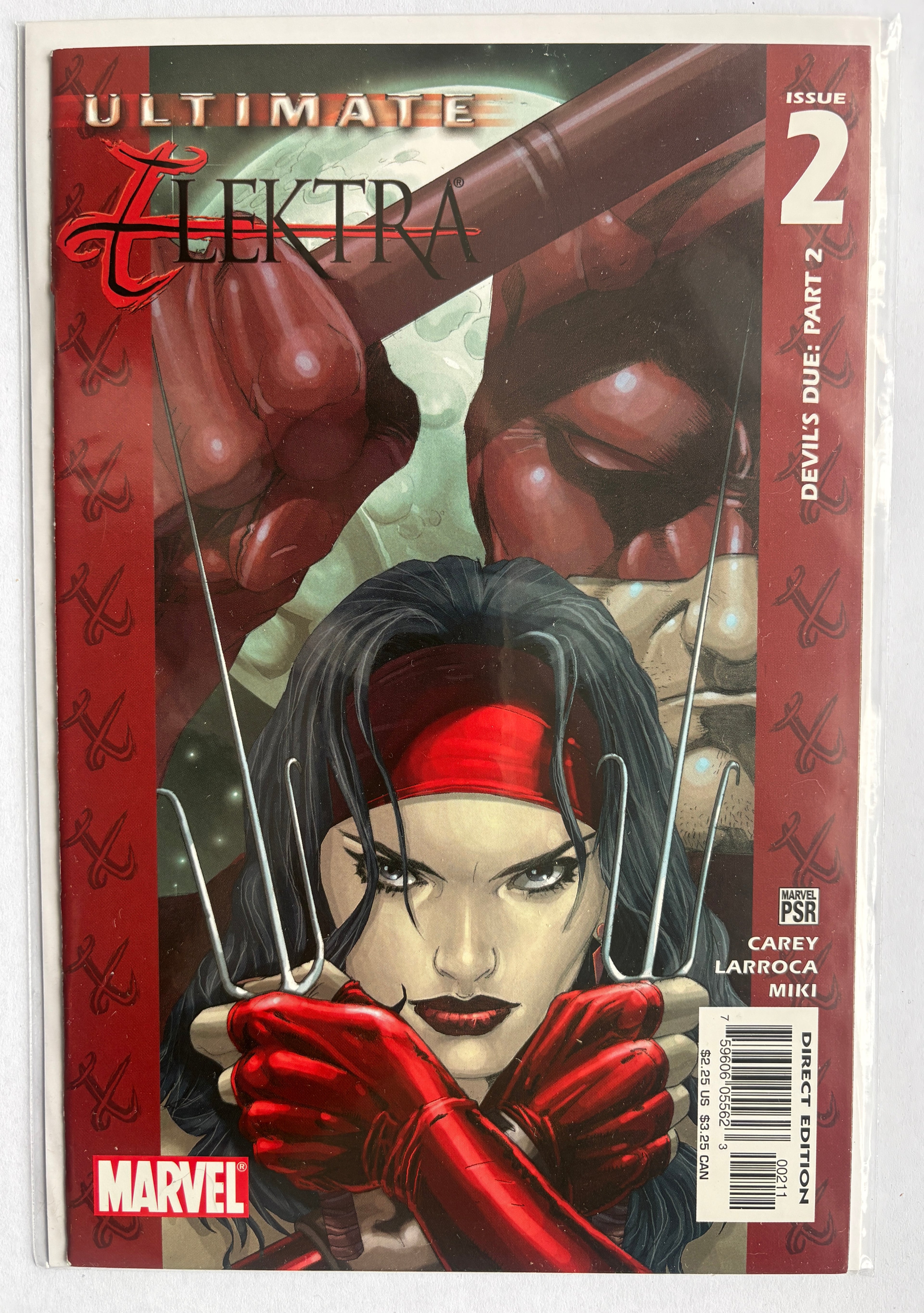 Ultimate Elektra #2 - 1st Printing - Marvel Comics - November 2004 VF+ 8.5