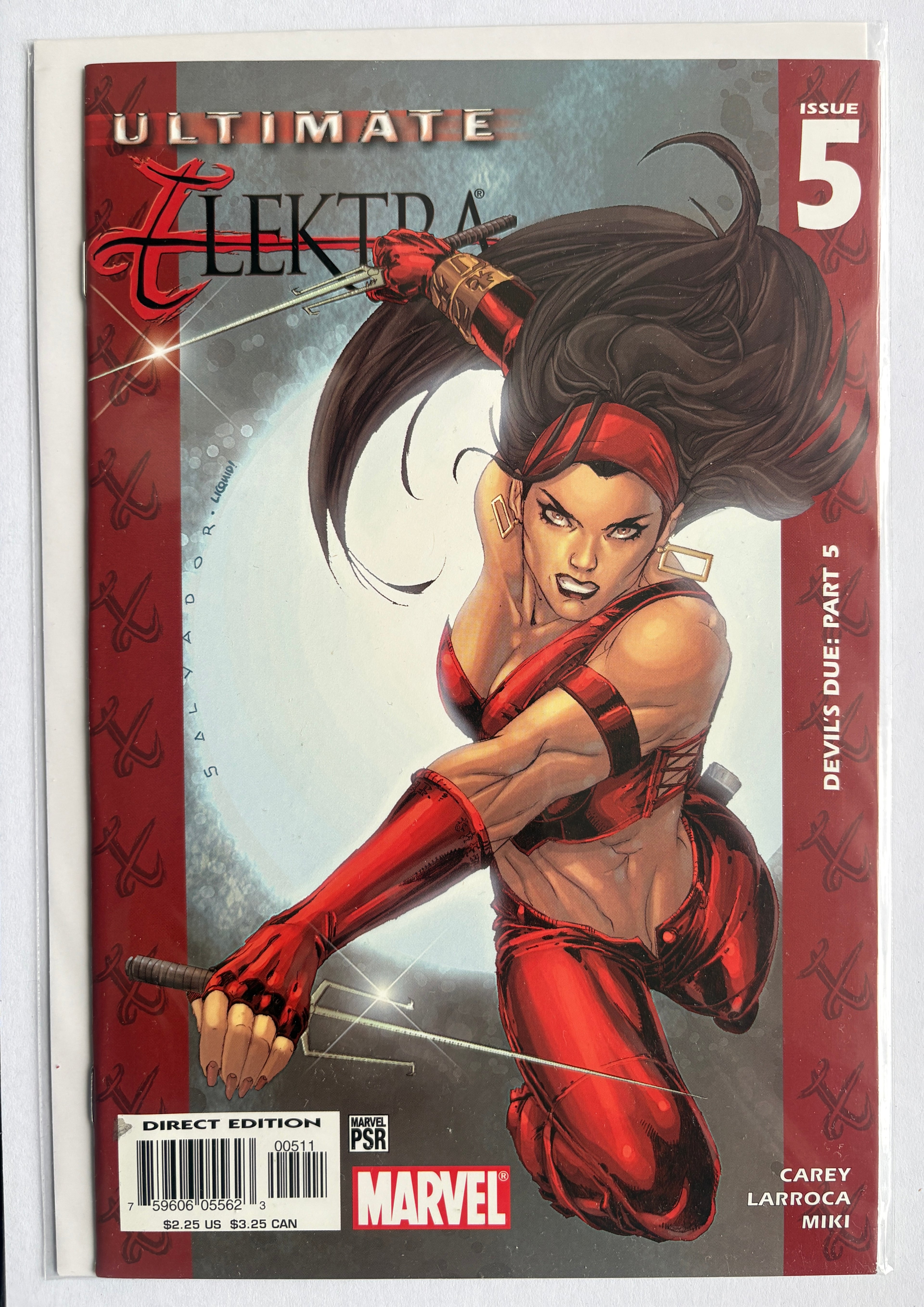 Ultimate Elektra #5 - 1st Printing - Marvel Comics February 2005 VF+ 8.5