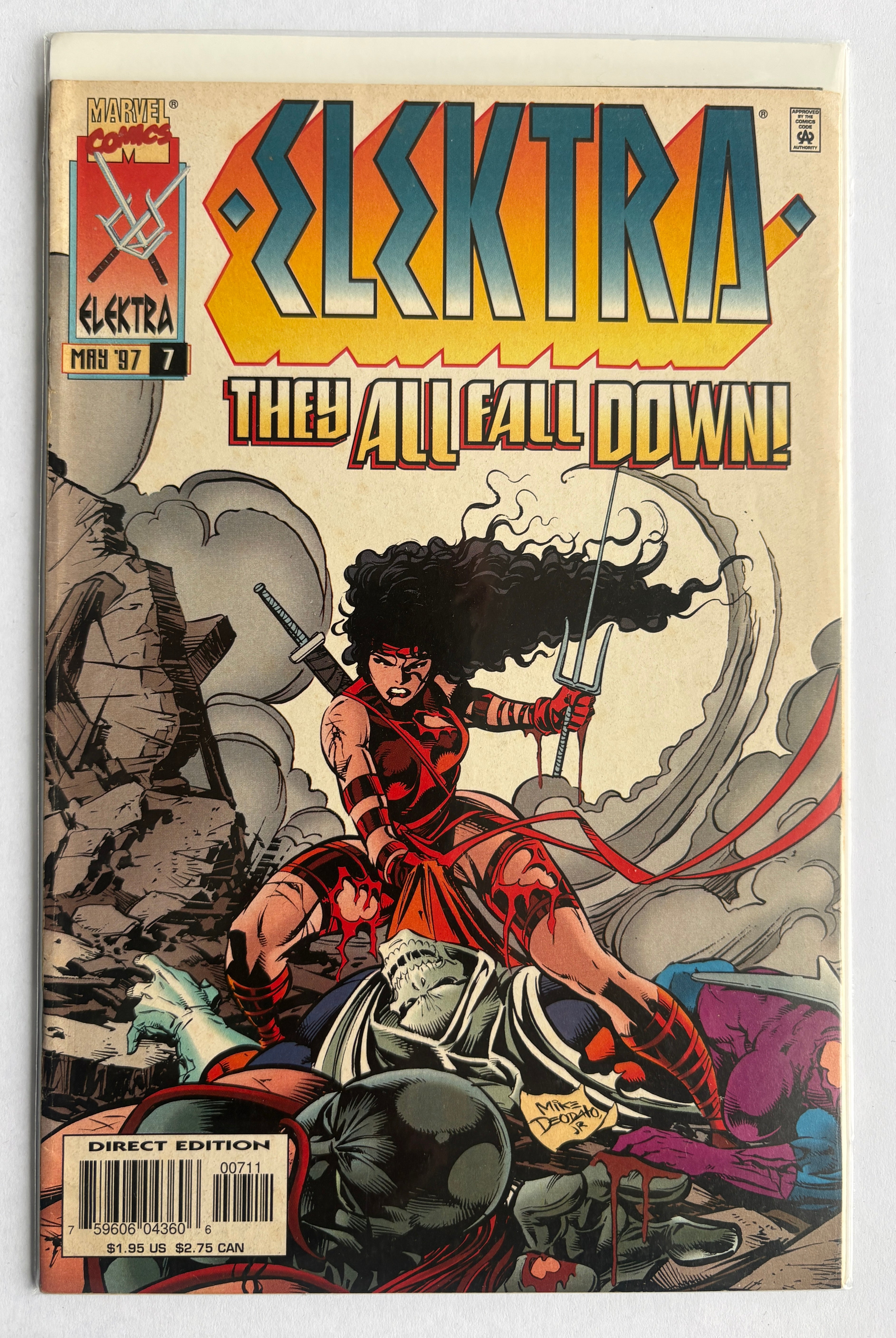 Elektra #7 - 1st Printing - Marvel Comics May 1997 FN- 5.5
