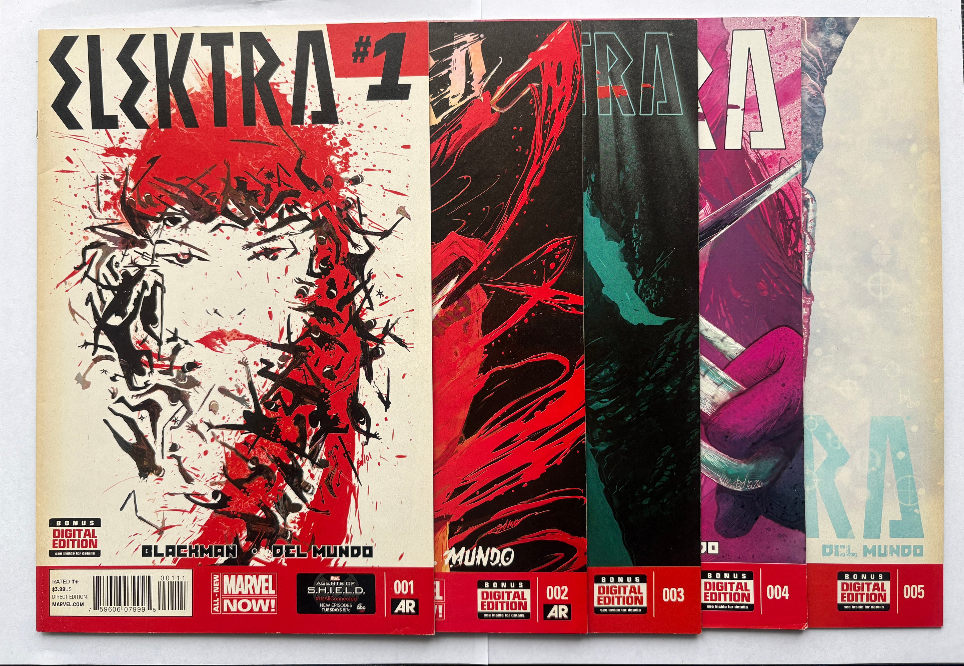 Elektra: Bloodlines #1 to 5 (5 Issue Set) Marvel Comics 2014 F/VF 7.0