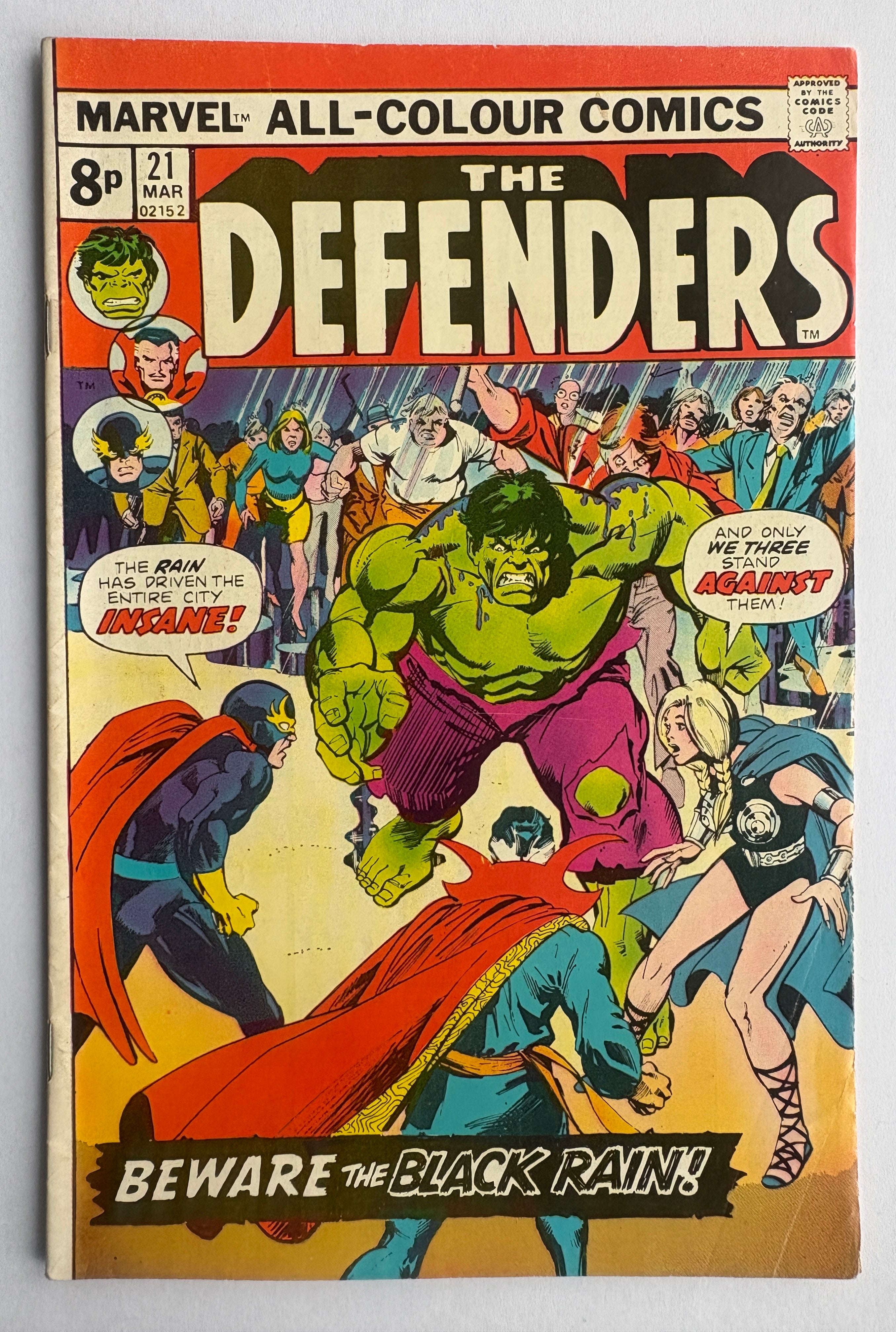 The Defenders #20 - UK Variant - Marvel Comics February 1975 FN+ 6.5