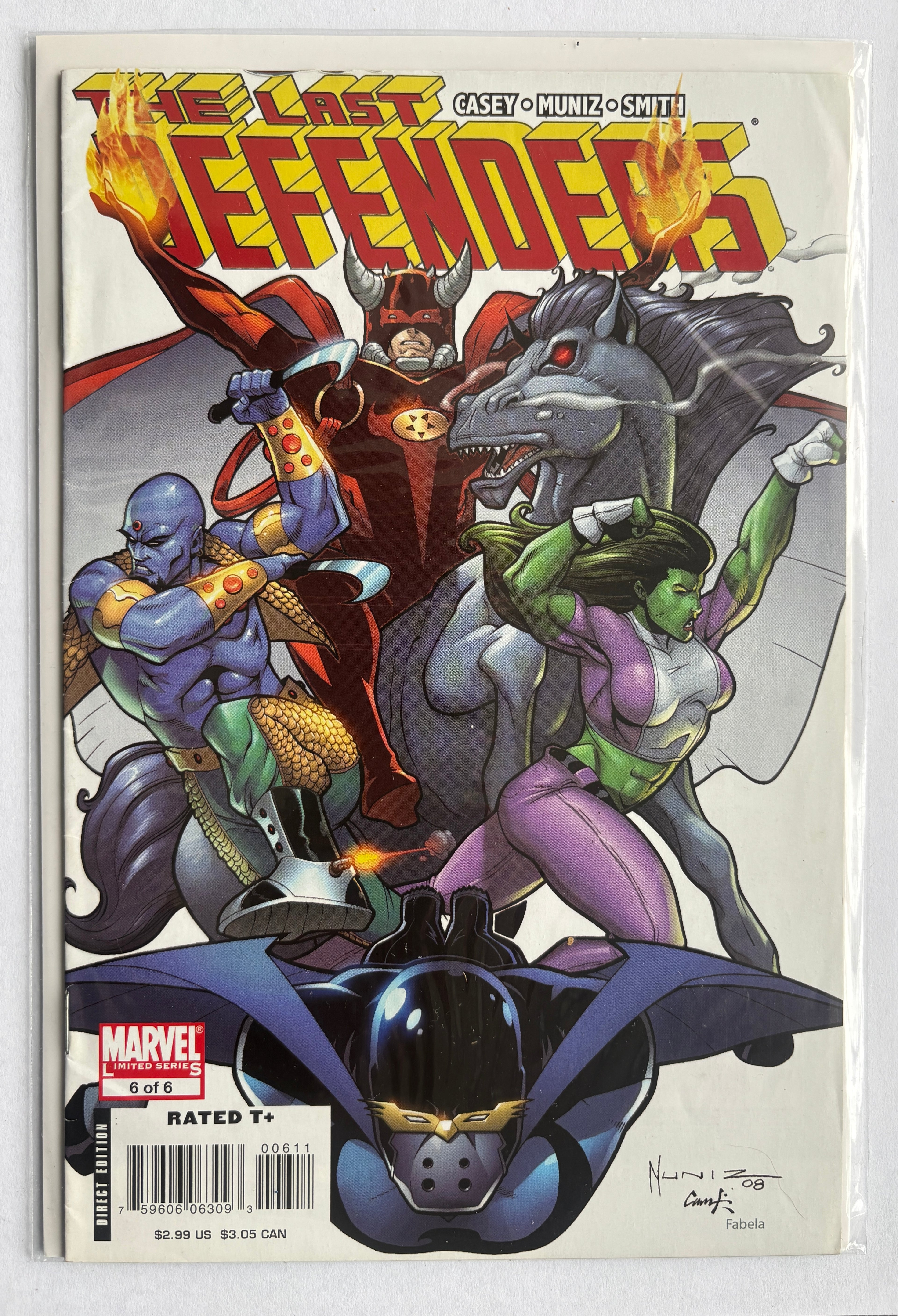 The Last Defenders #5 - 1st Printing Marvel Comics September 2008 FN 6.0