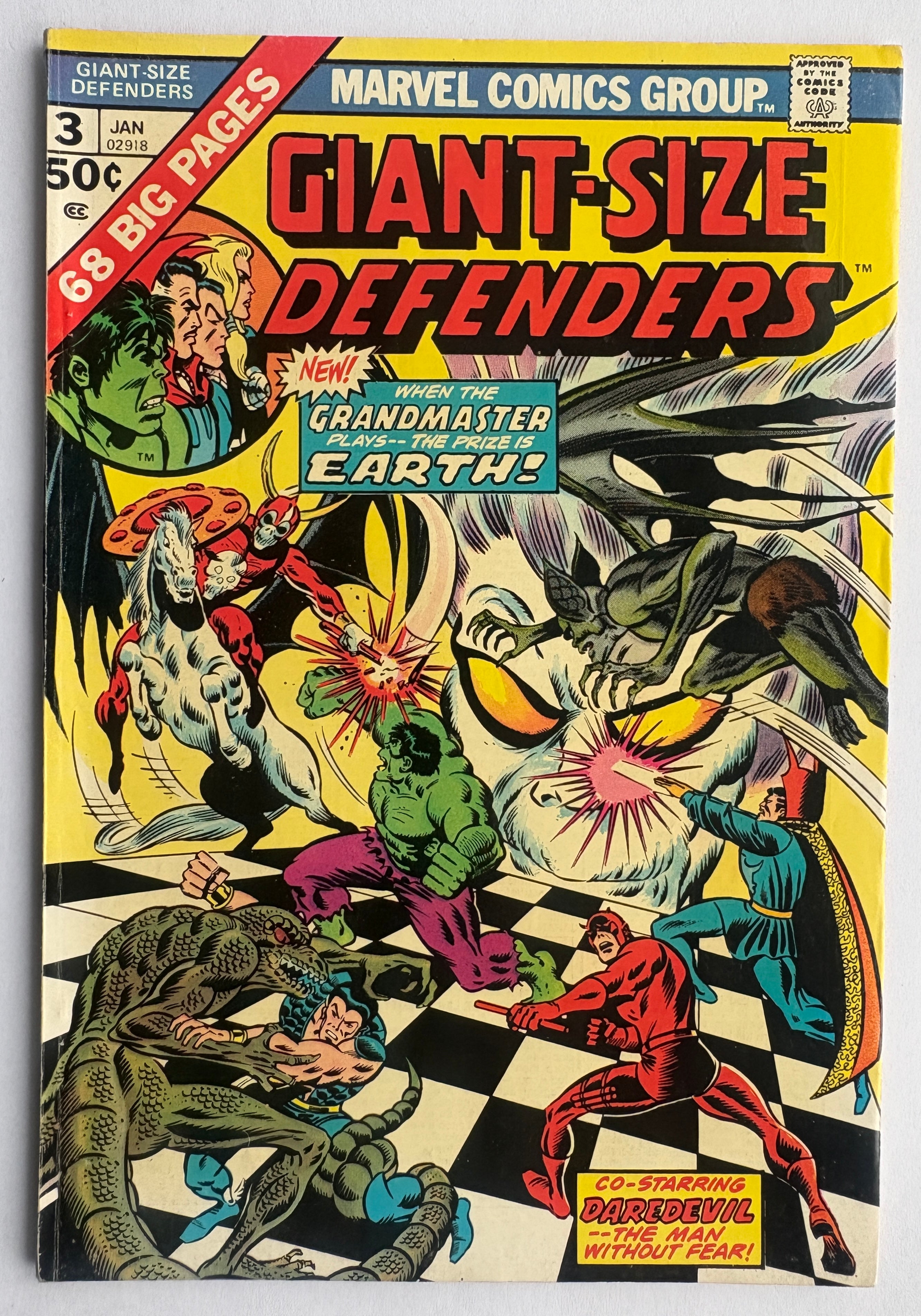 Giant-Sized Defenders #3 - 1st App Korvac - Marvel Comics January 1975 VF 8.0