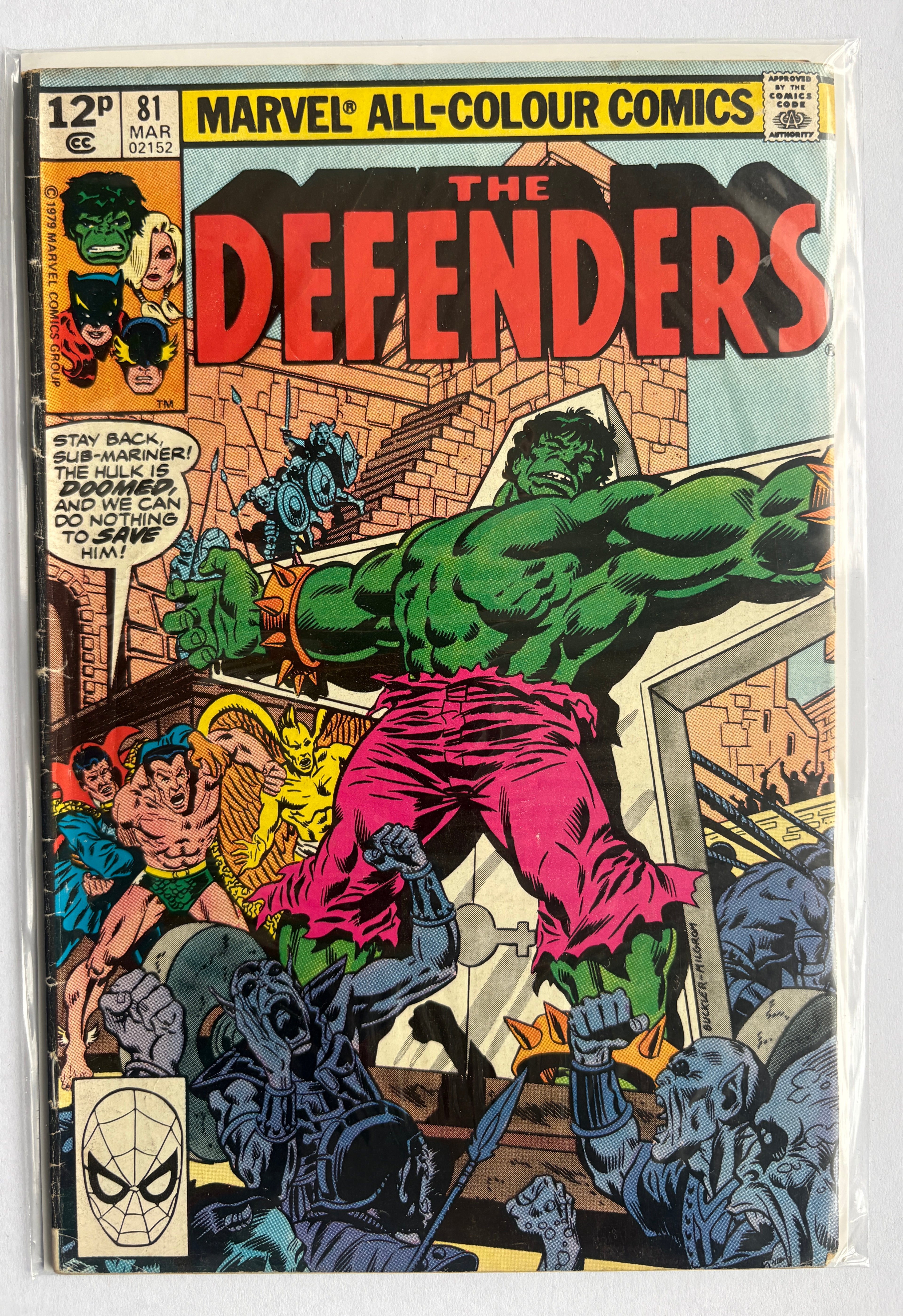 The Defenders #81 - UK Variant - Marvel Comics - March 1980 FN 6.0