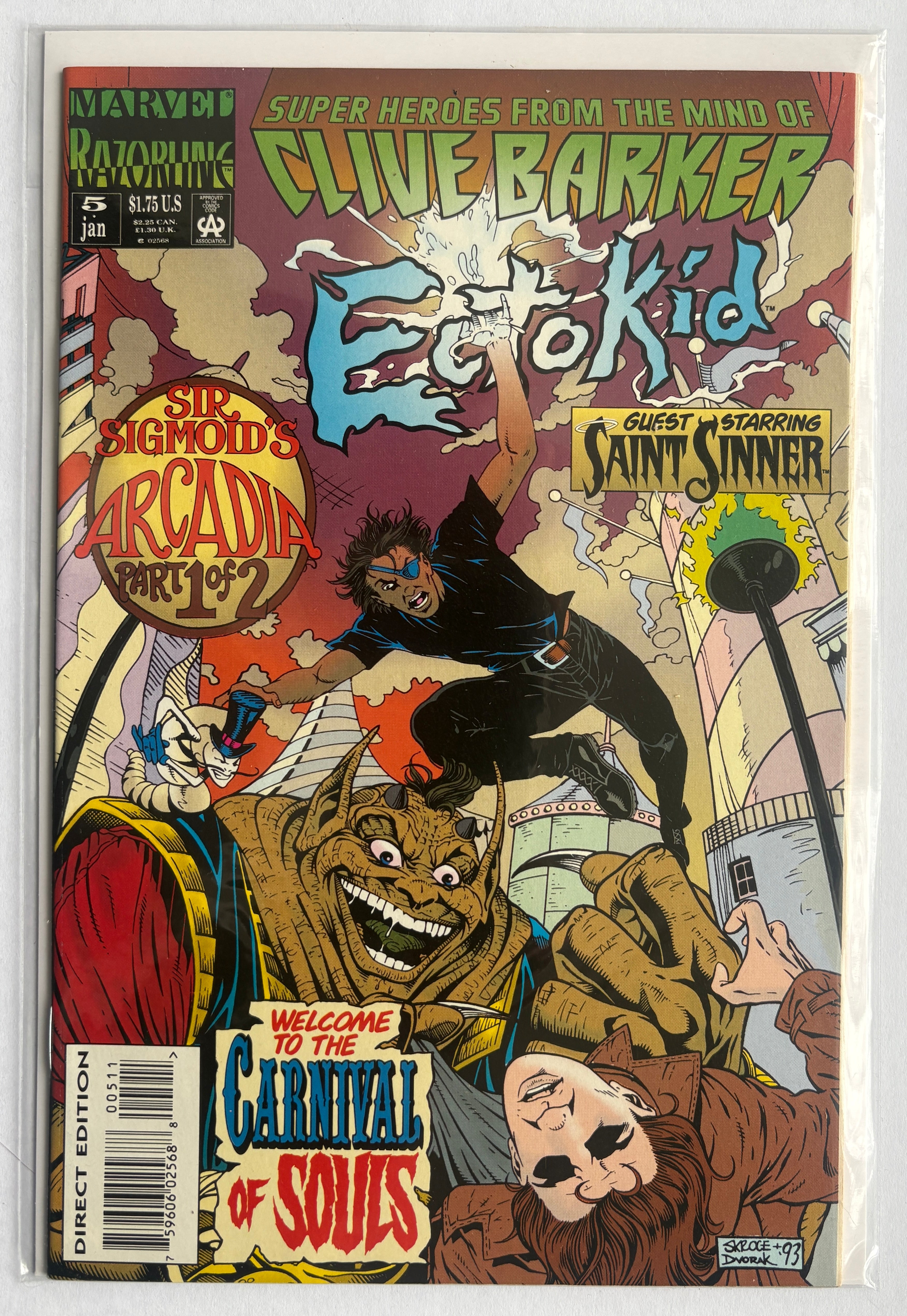 Ectokid #5 - 1st Printing Marvel Comics January 1994 NM- 9.2