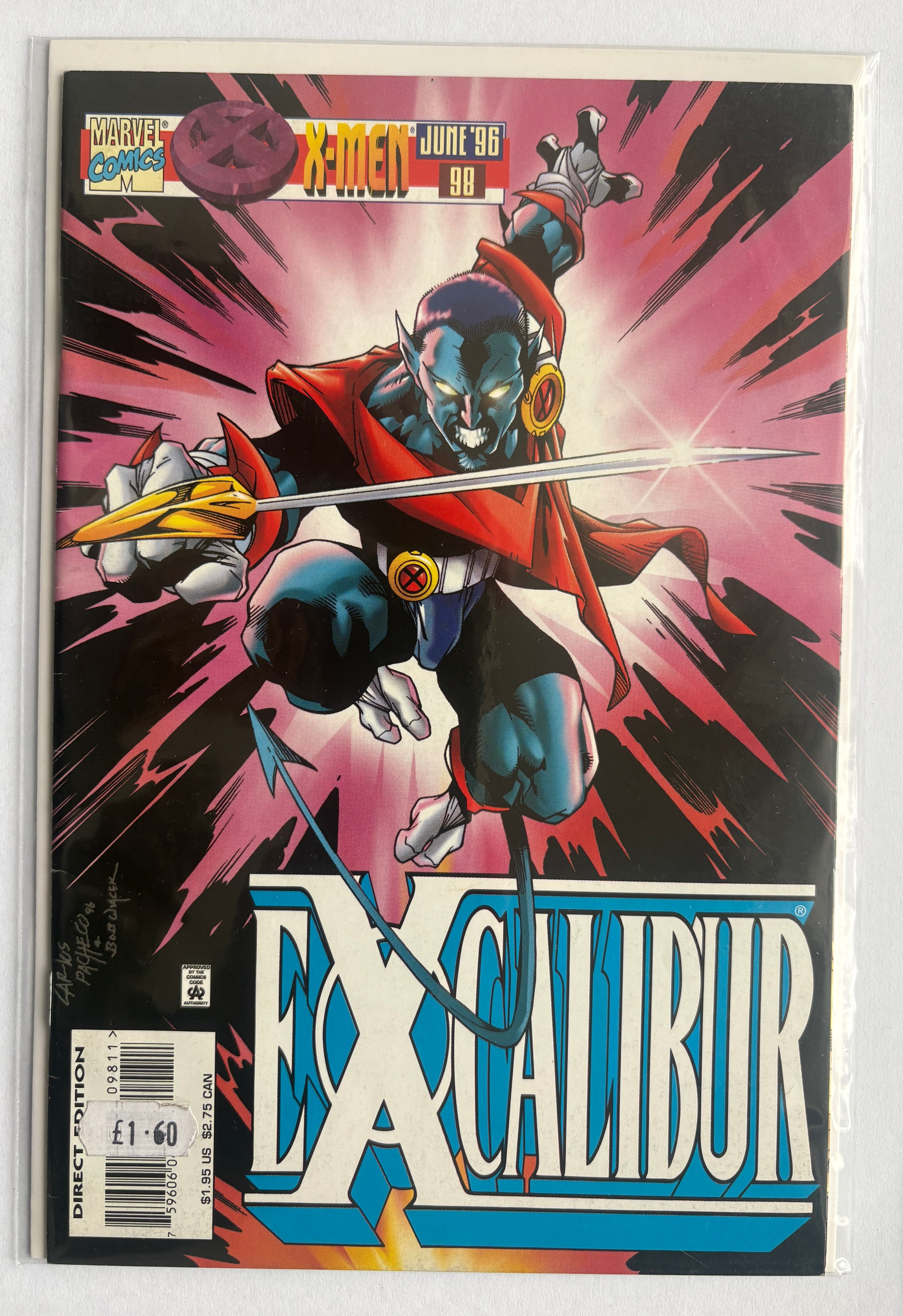 Excalibur #98 - 1st Printing Marvel Comics June 1996 FN 6.5