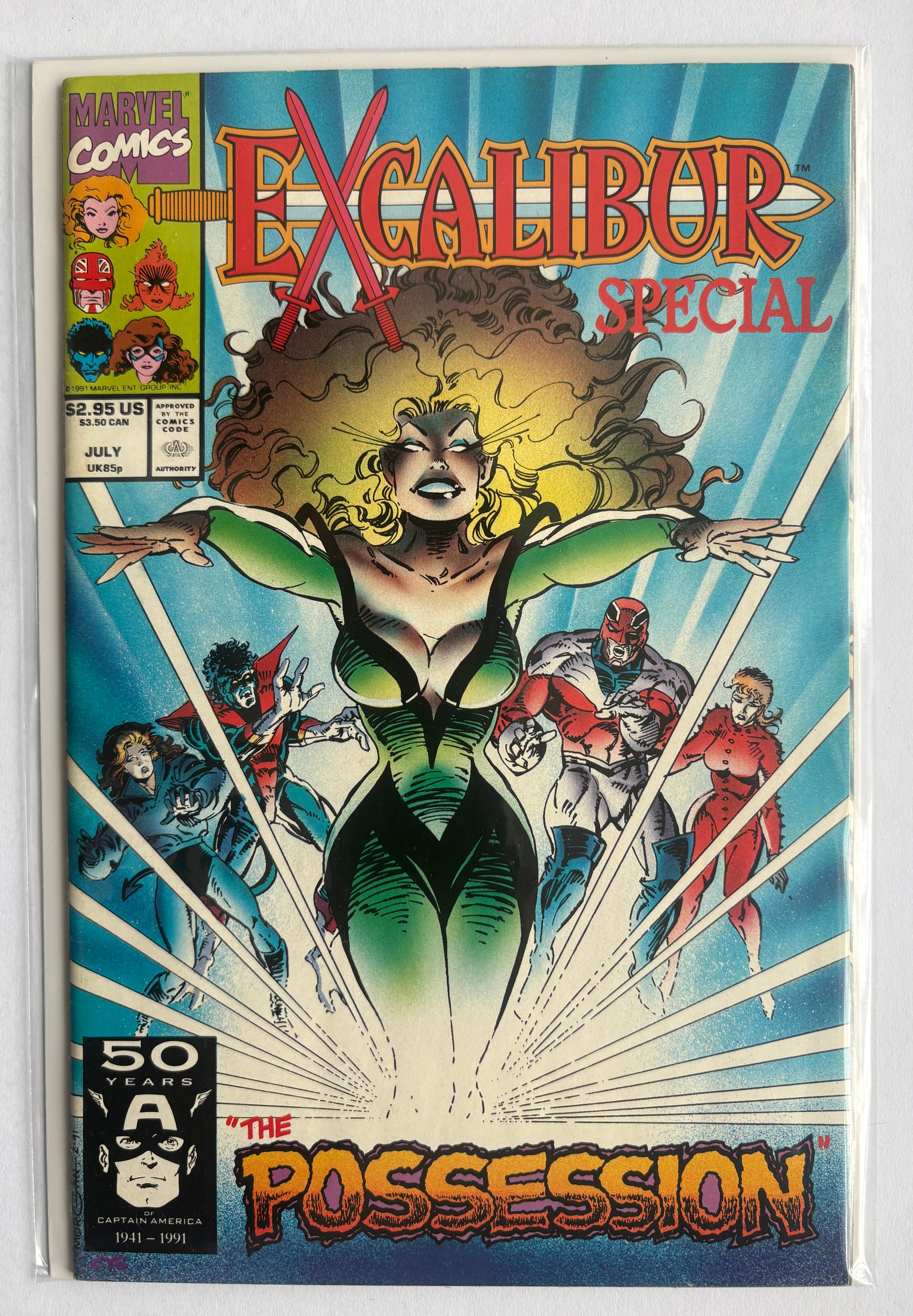 Excalibur: The Possession Special 1st Printing Marvel Comics July 1991 VF+ 8.5