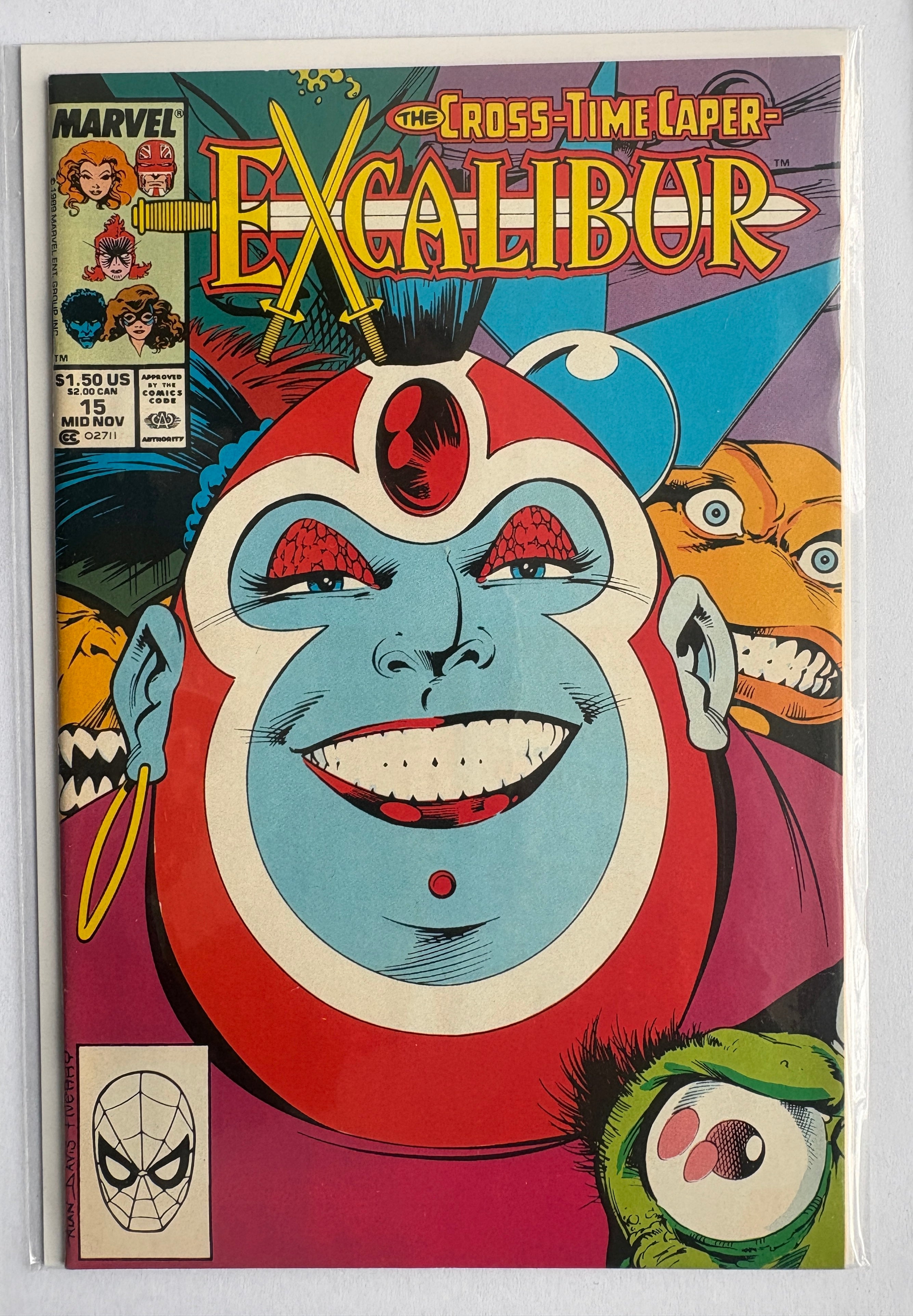 Excalibur #15 - Marvel Comics Mid November 1989 VF+ 8.5