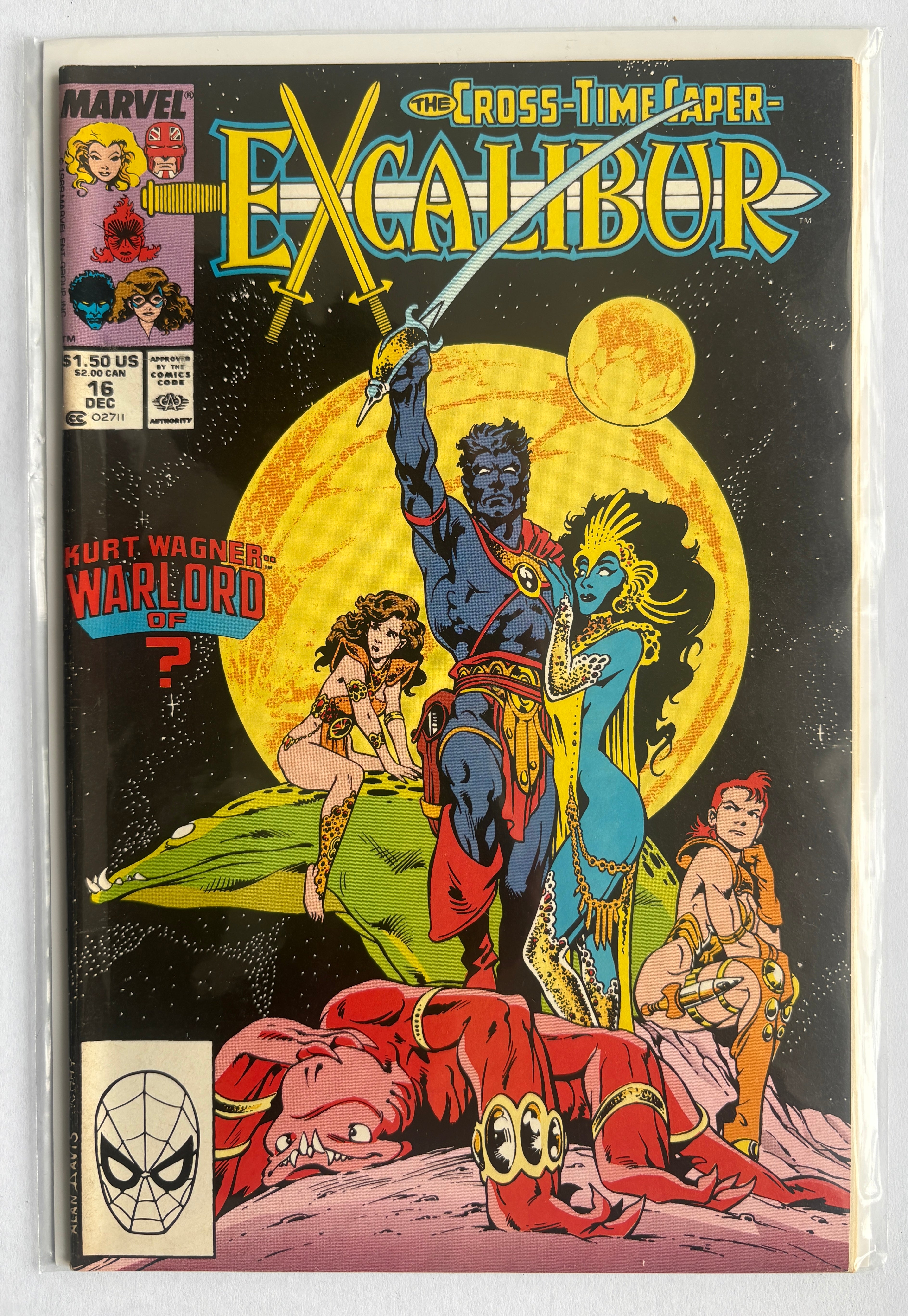 Excalibur #16 - Marvel Comics December 1989 VF- 7.5