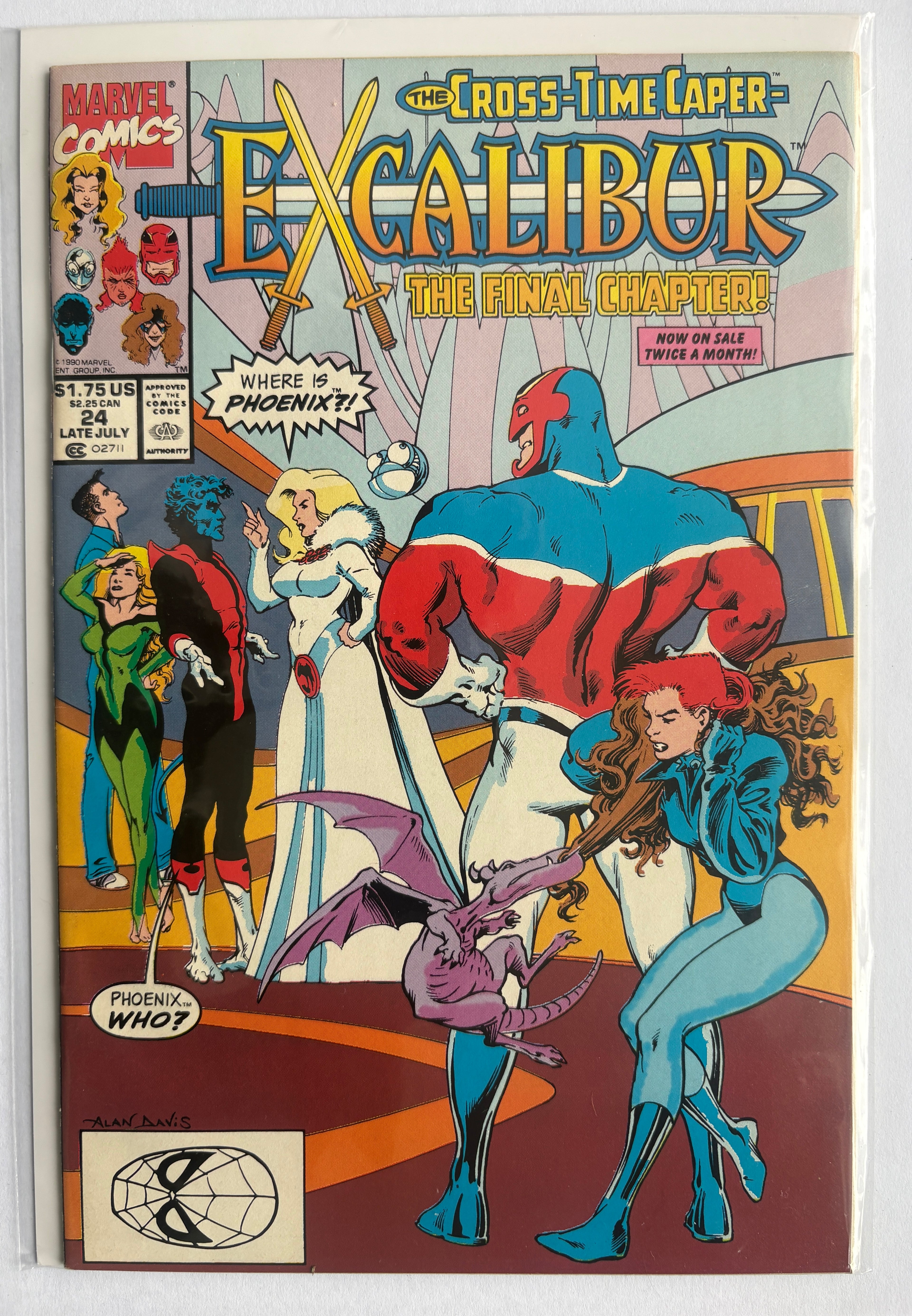 Excalibur #24 - Marvel Comics Late July 1990 VF 8.0