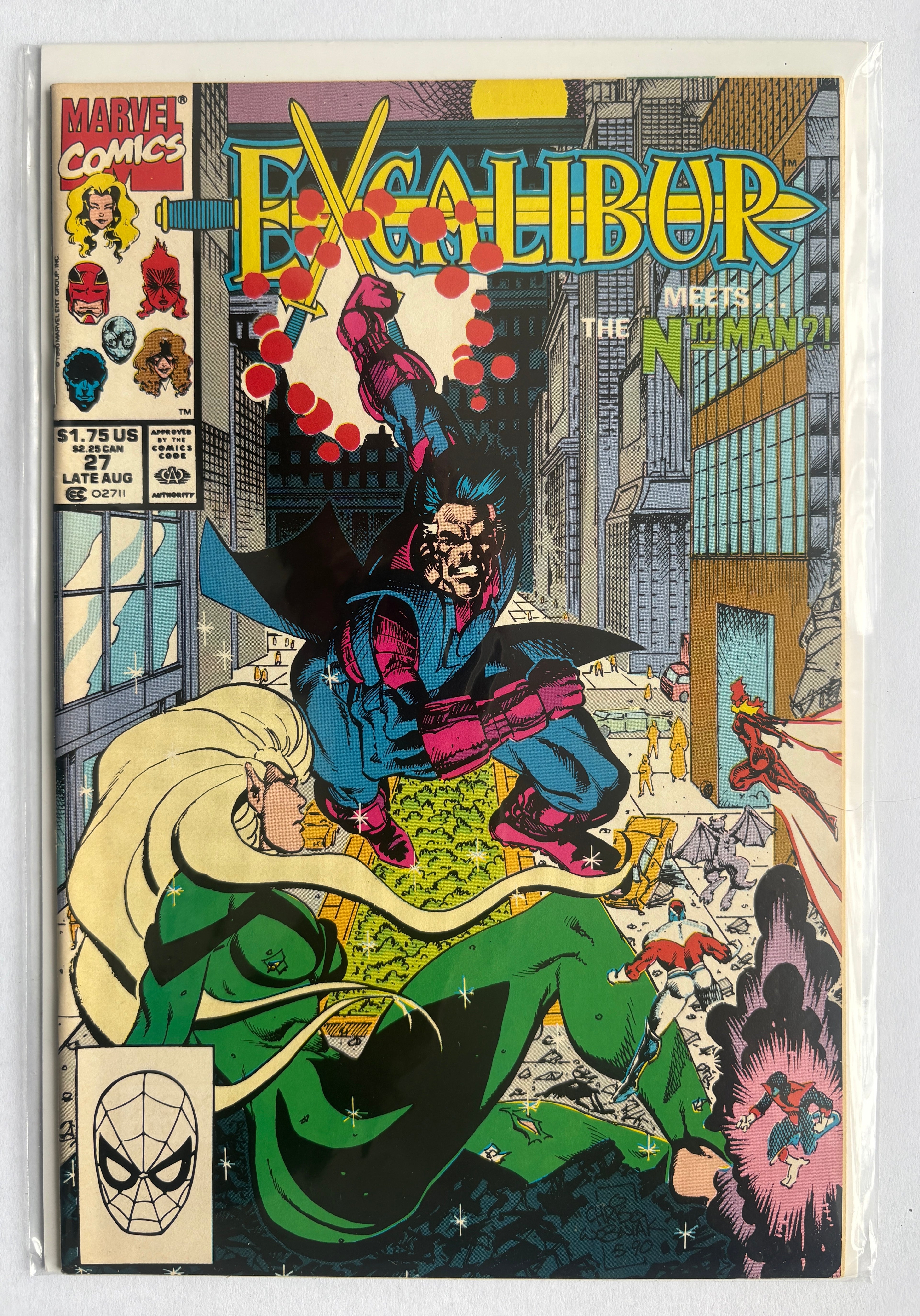 Excalibur #27 - Marvel Comics Early Late August 1990 VF+ 8.5