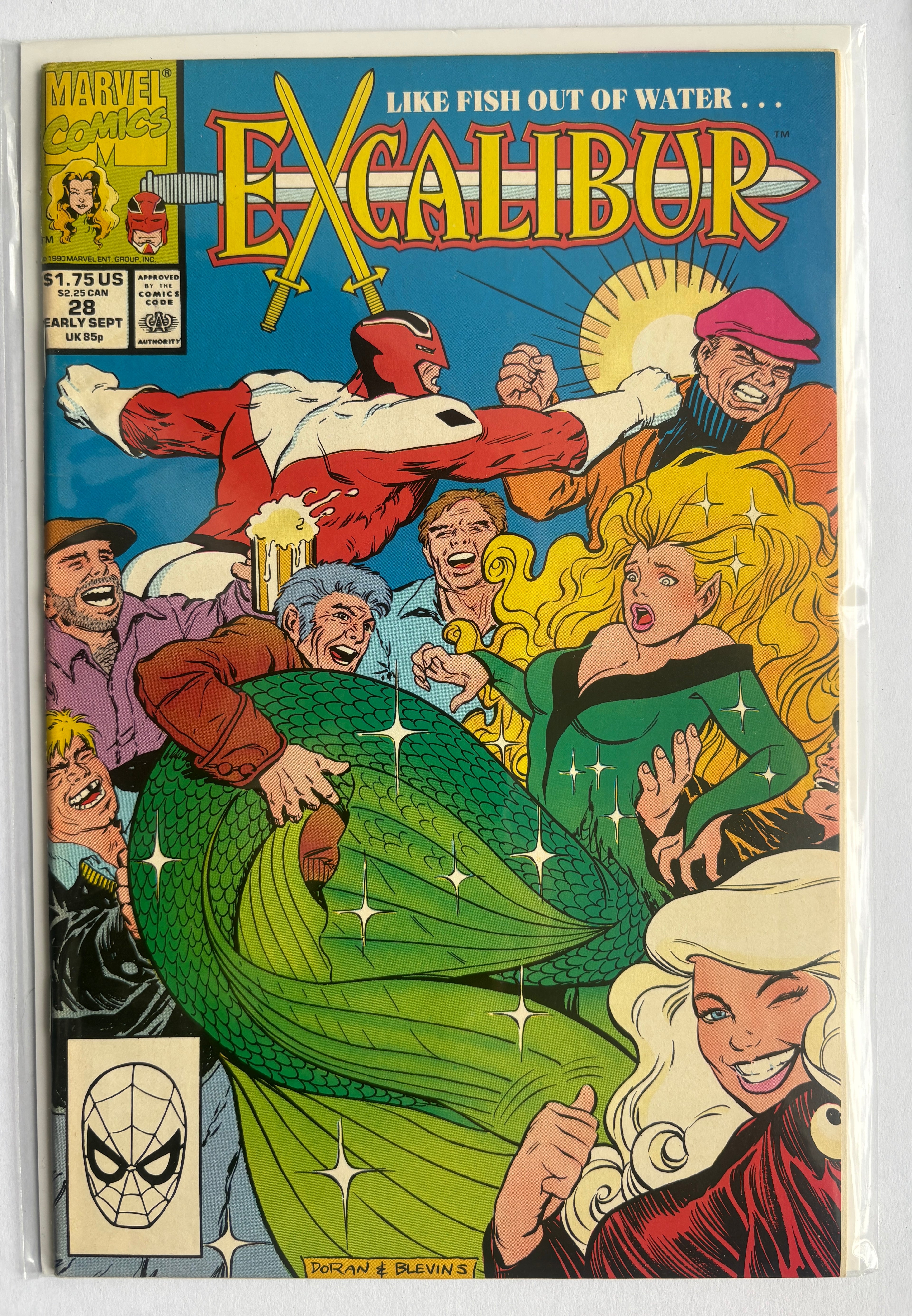 Excalibur #28 - Marvel Comics Early Early September 1990 VF 8.0
