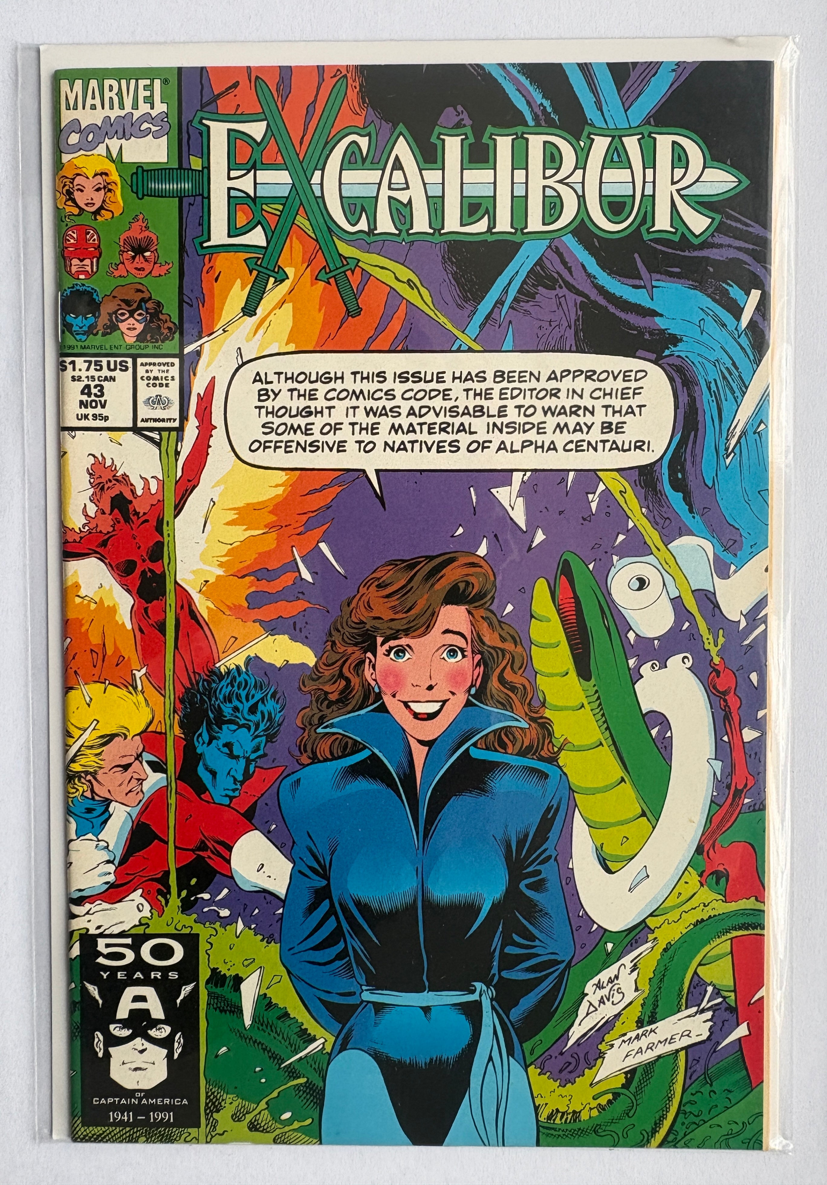 Excalibur #43 - Marvel Comics November 1991 VF+ 8.5
