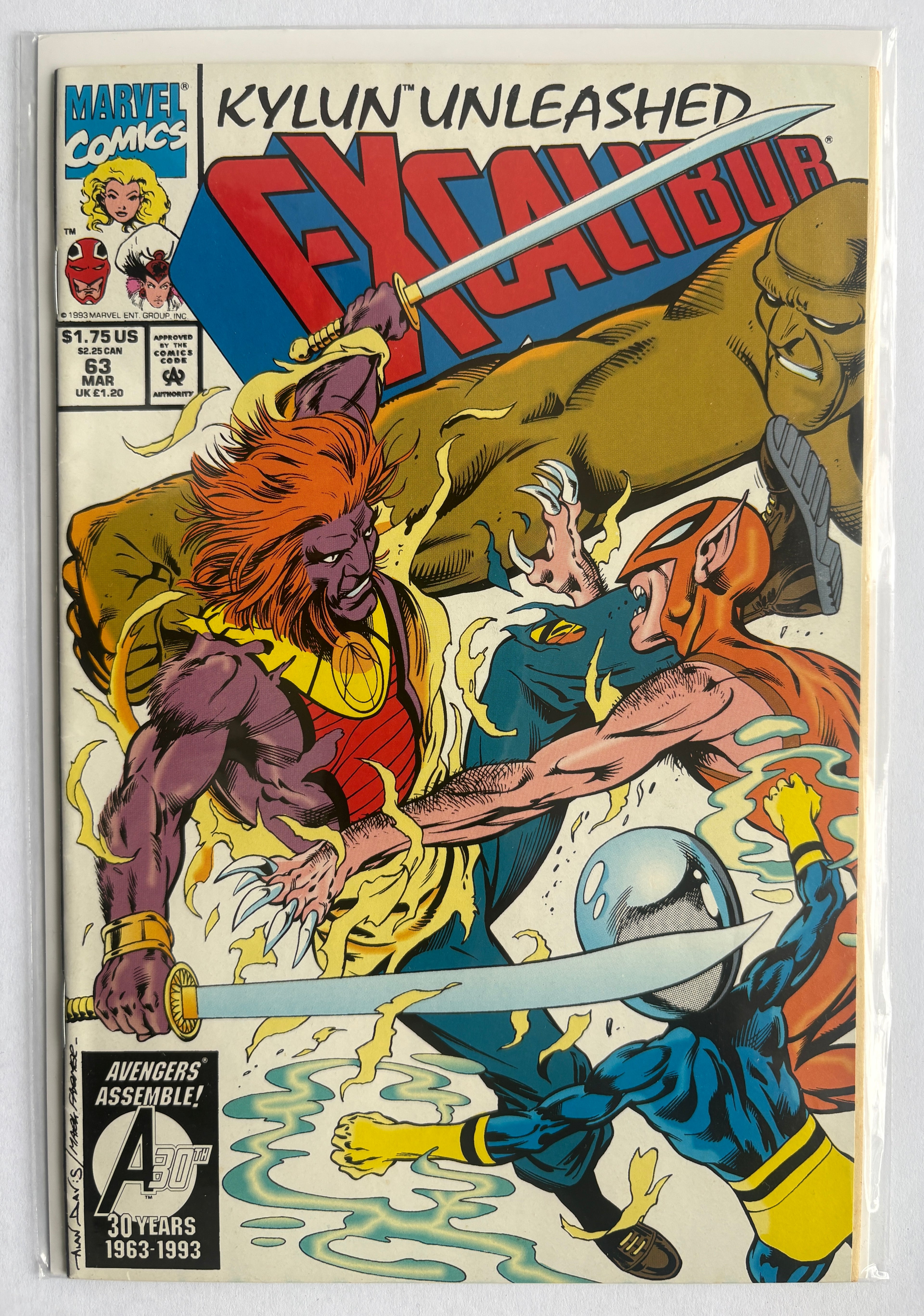Excalibur #63 - Marvel Comics March 1993 VF+ 8.5