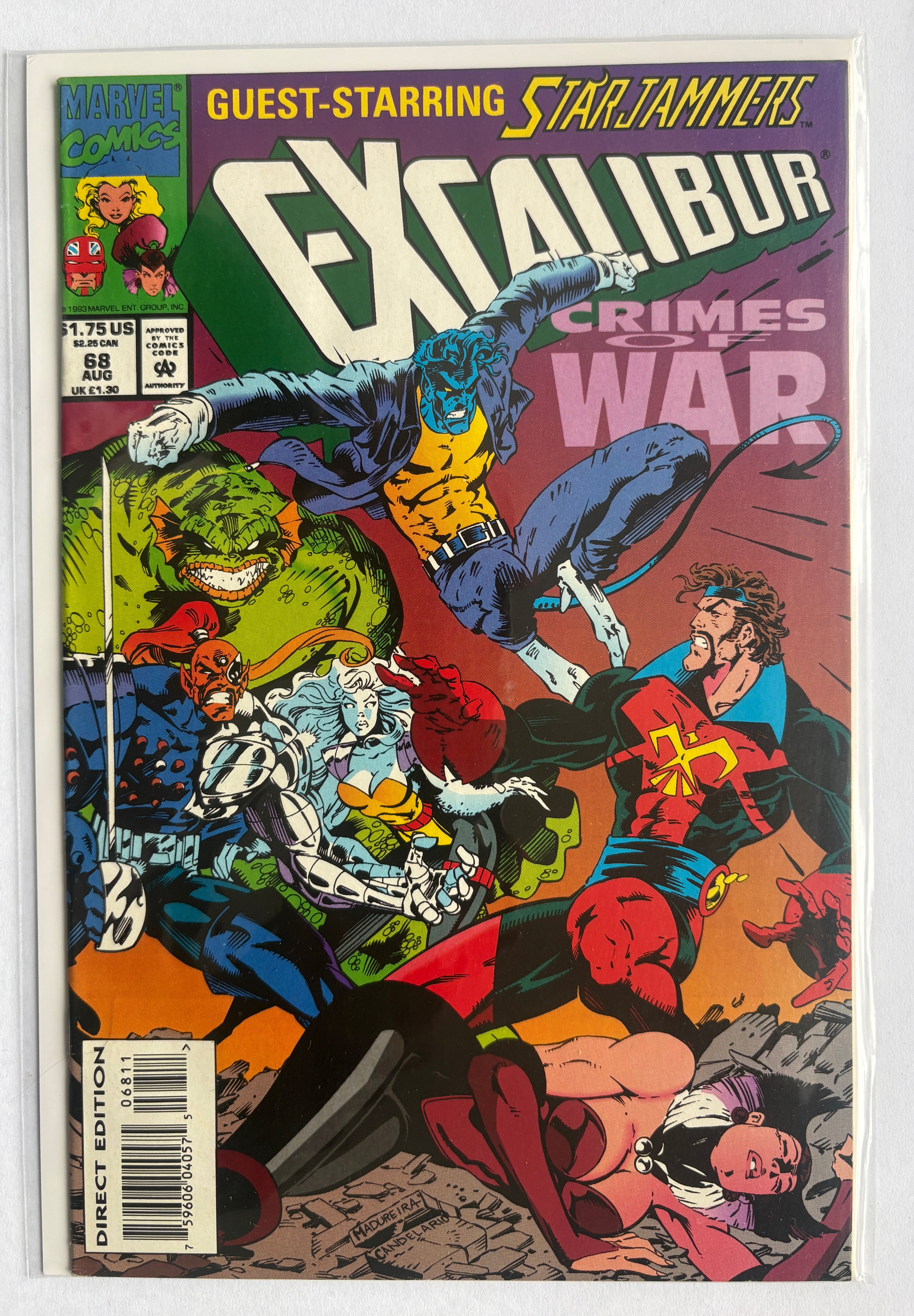 Excalibur #68 - Marvel Comics August 1993 VF- 7.5