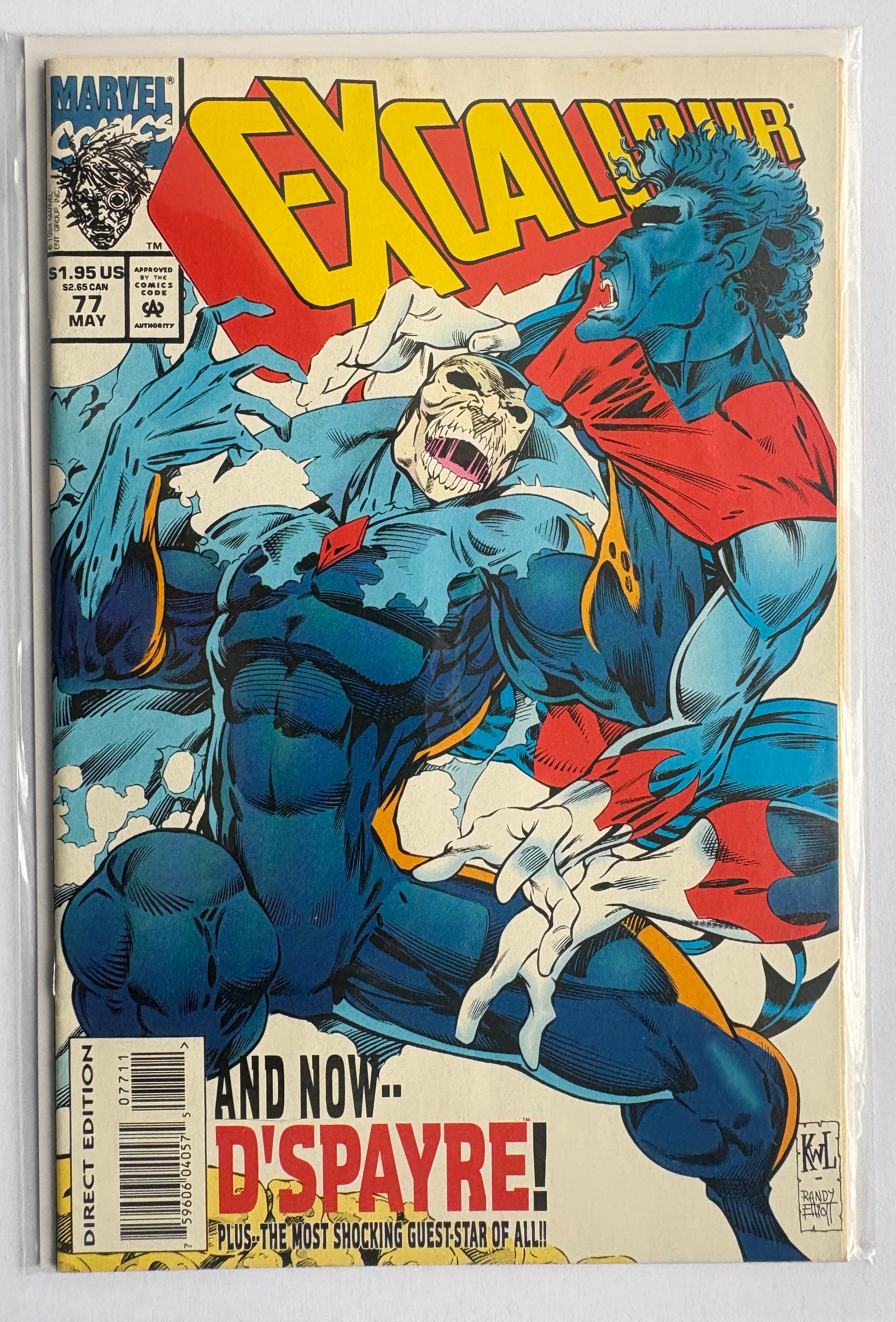 Excalibur #77 - with Marvel Cards - Marvel Comics May 1994 VF 8.0