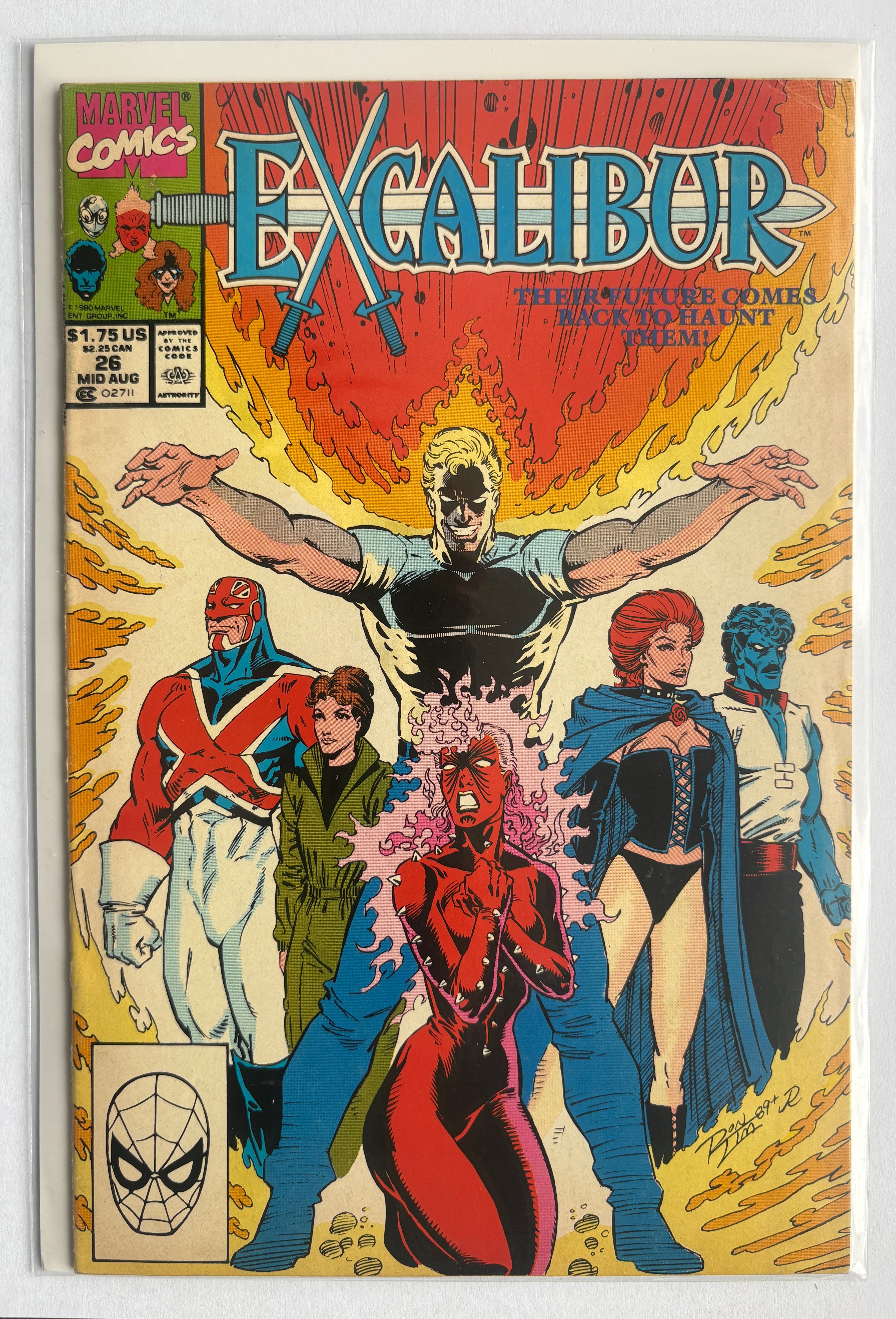 Excalibur #26 - Marvel Comics Early Mid August 1990 F/VF 7.0