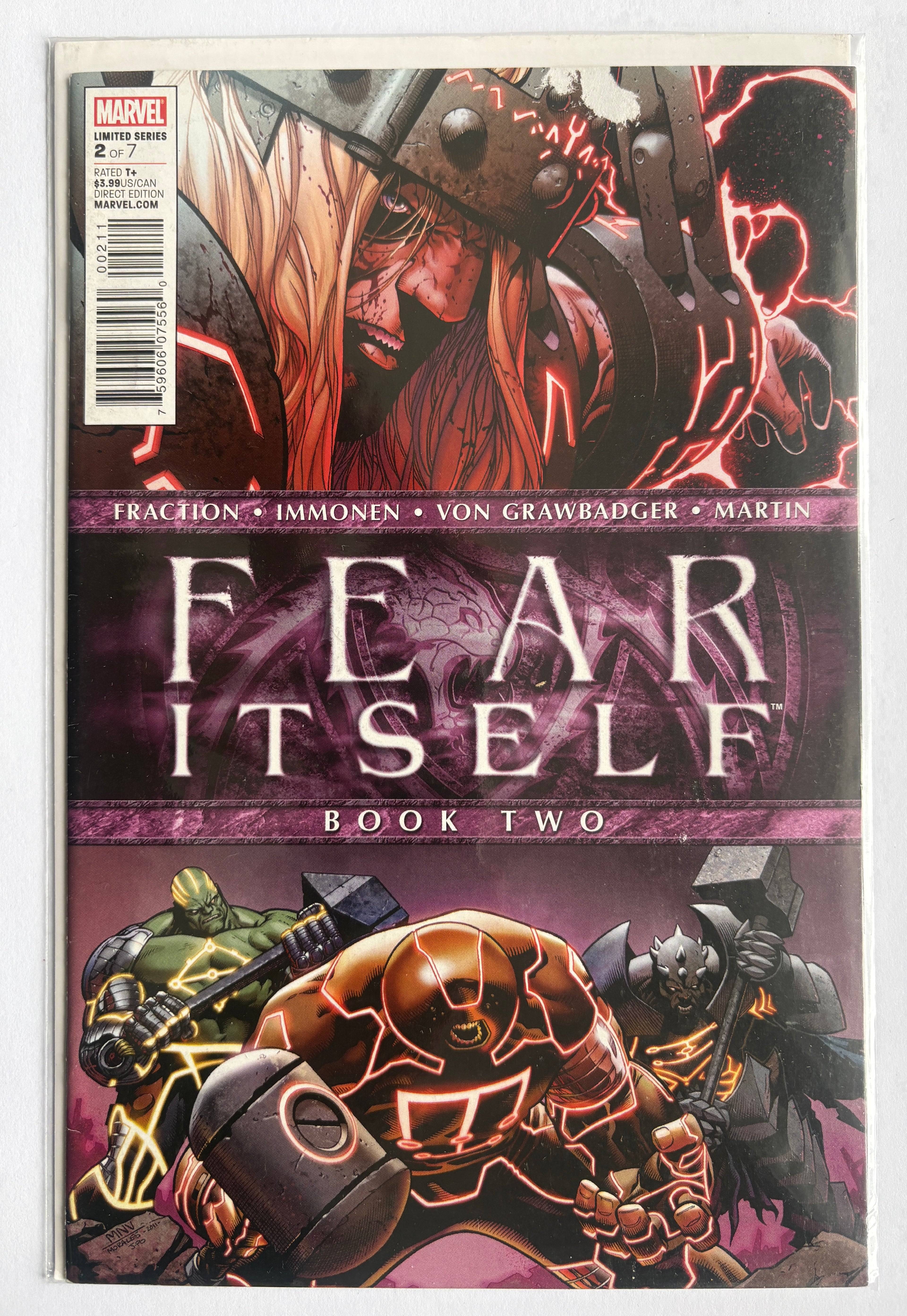 Fear Itself #2 - 1st Printing Marvel July 2011 VF 8.0