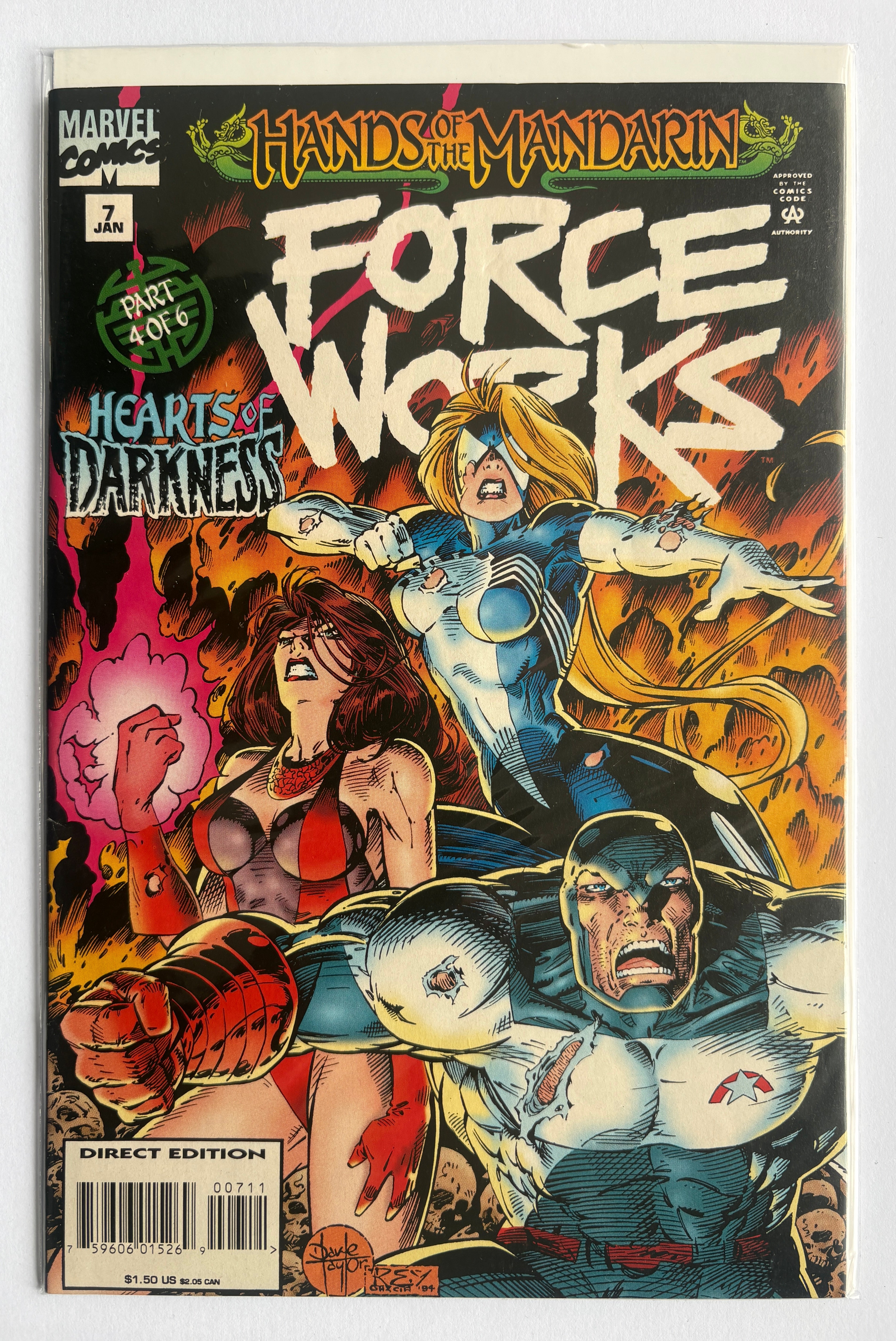 Force Works #7 - 1st Printing -  Marvel Comics January 1995 VF 8.0