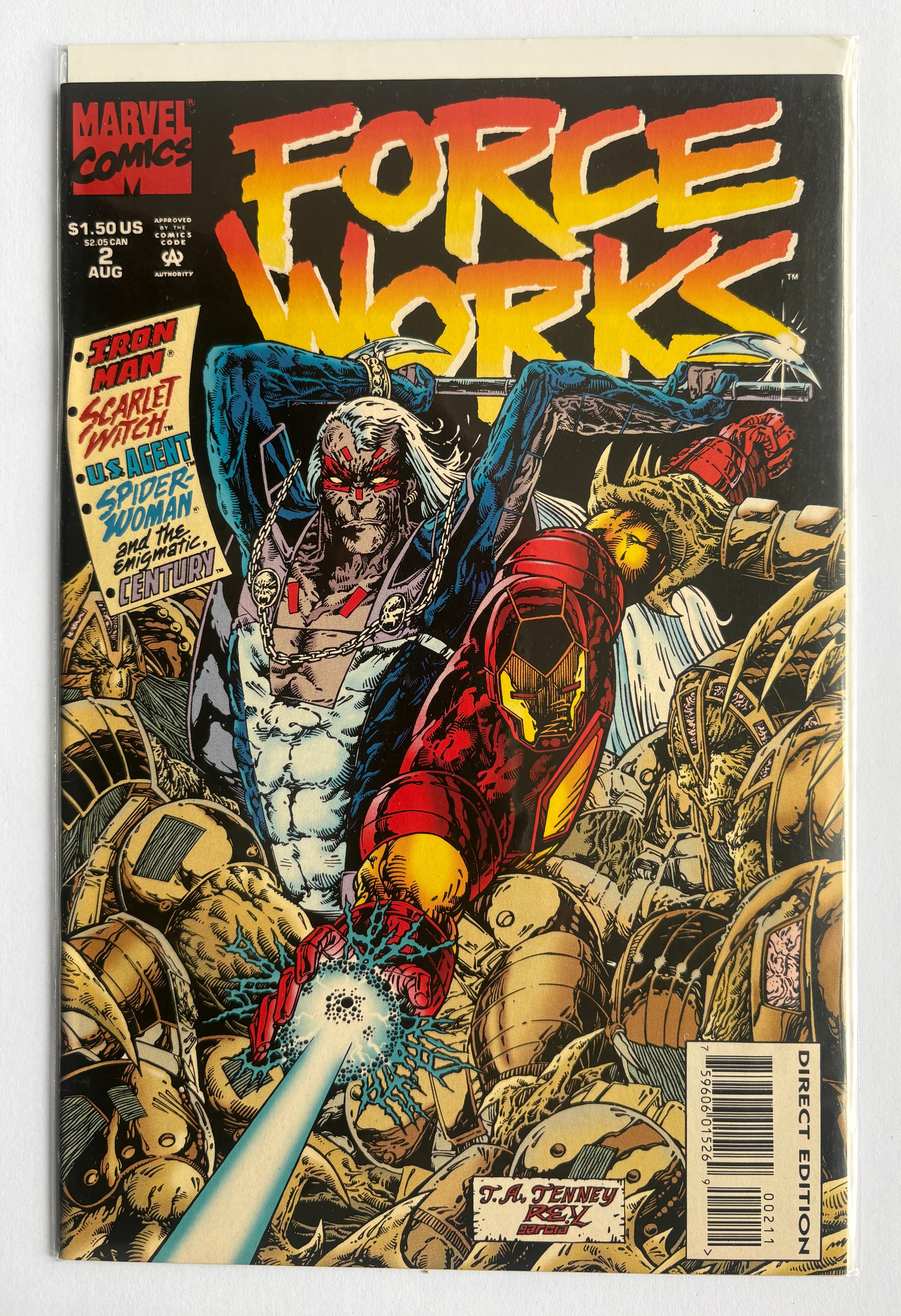Force Works #2 - 1st Printing - Marvel Comics August 1994 VF- 7.5