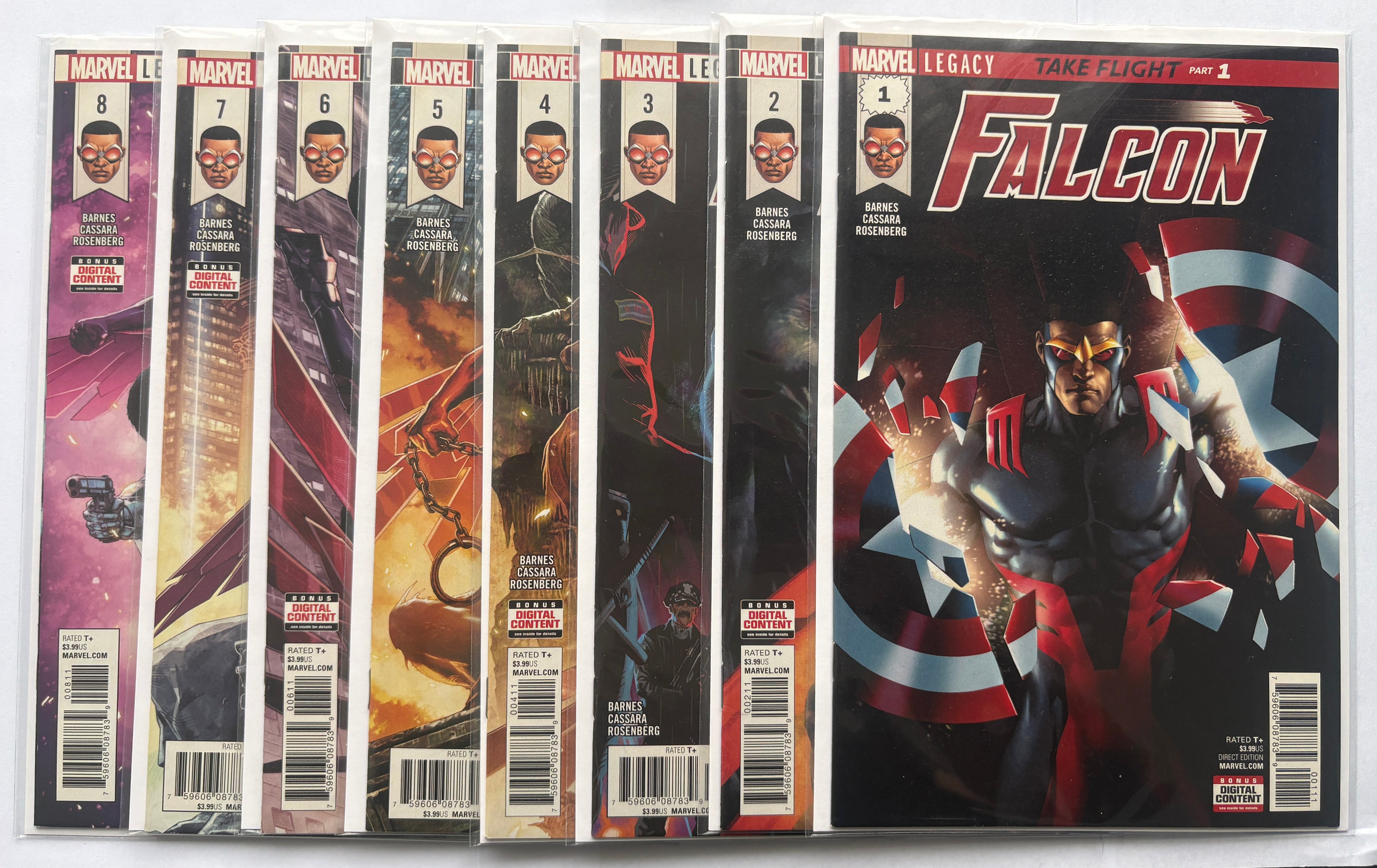 Falcon #1 to 8 Take Flight & Vampires in Brooklyn Marvel 2017/18 VF/NM 9.0