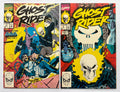 Ghost Rider #5 & 6 - Takes on the Punisher Pt 1 & 2 - Marvel 1990 VF+ 8.5