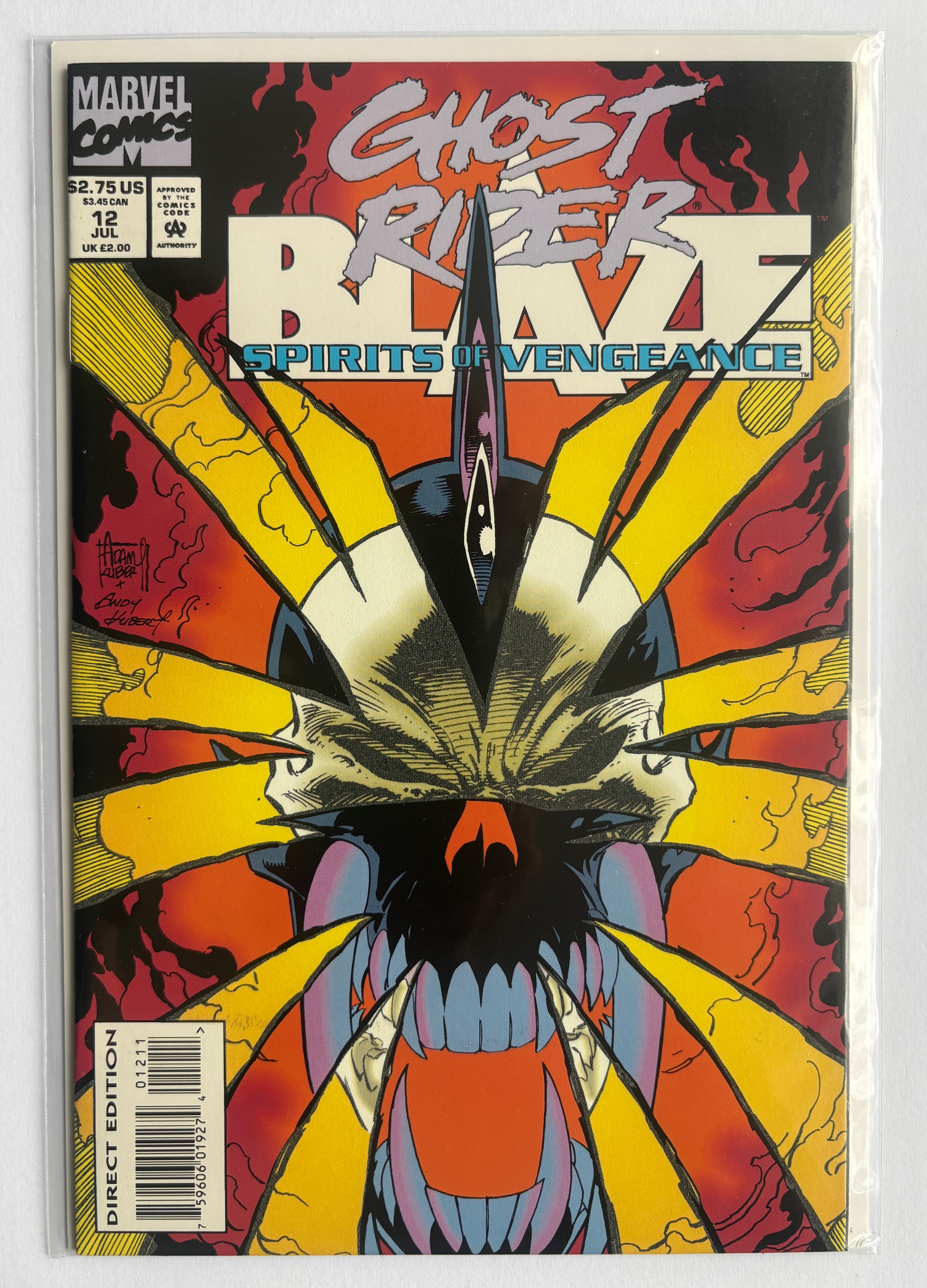 Ghost Rider / Blaze: Spirits of Vengeance #12 - Marvel July 1993 VF/NM 9.0
