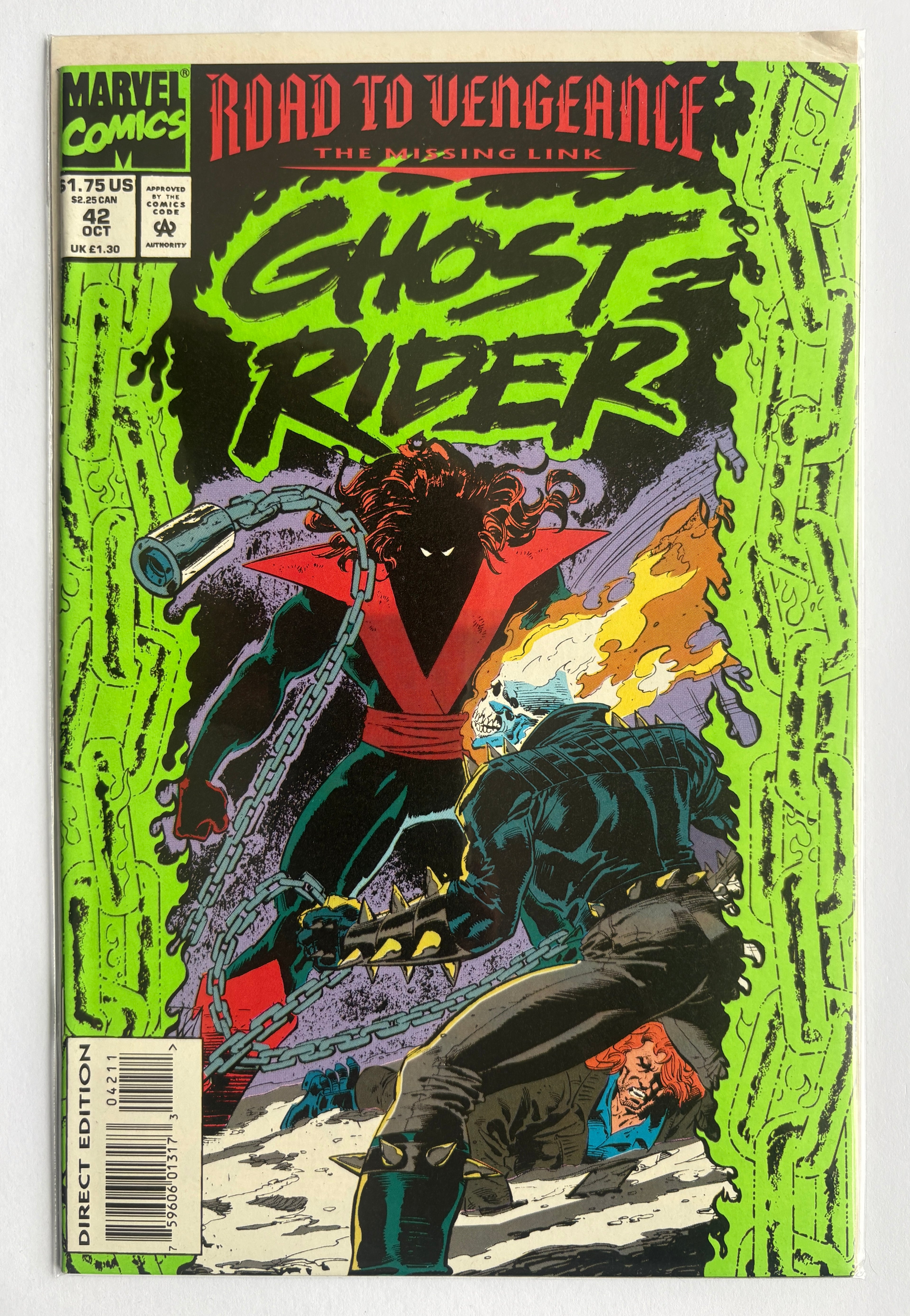 Ghost Rider #42 - Marvel Comics October 1993 VF+ 8.5