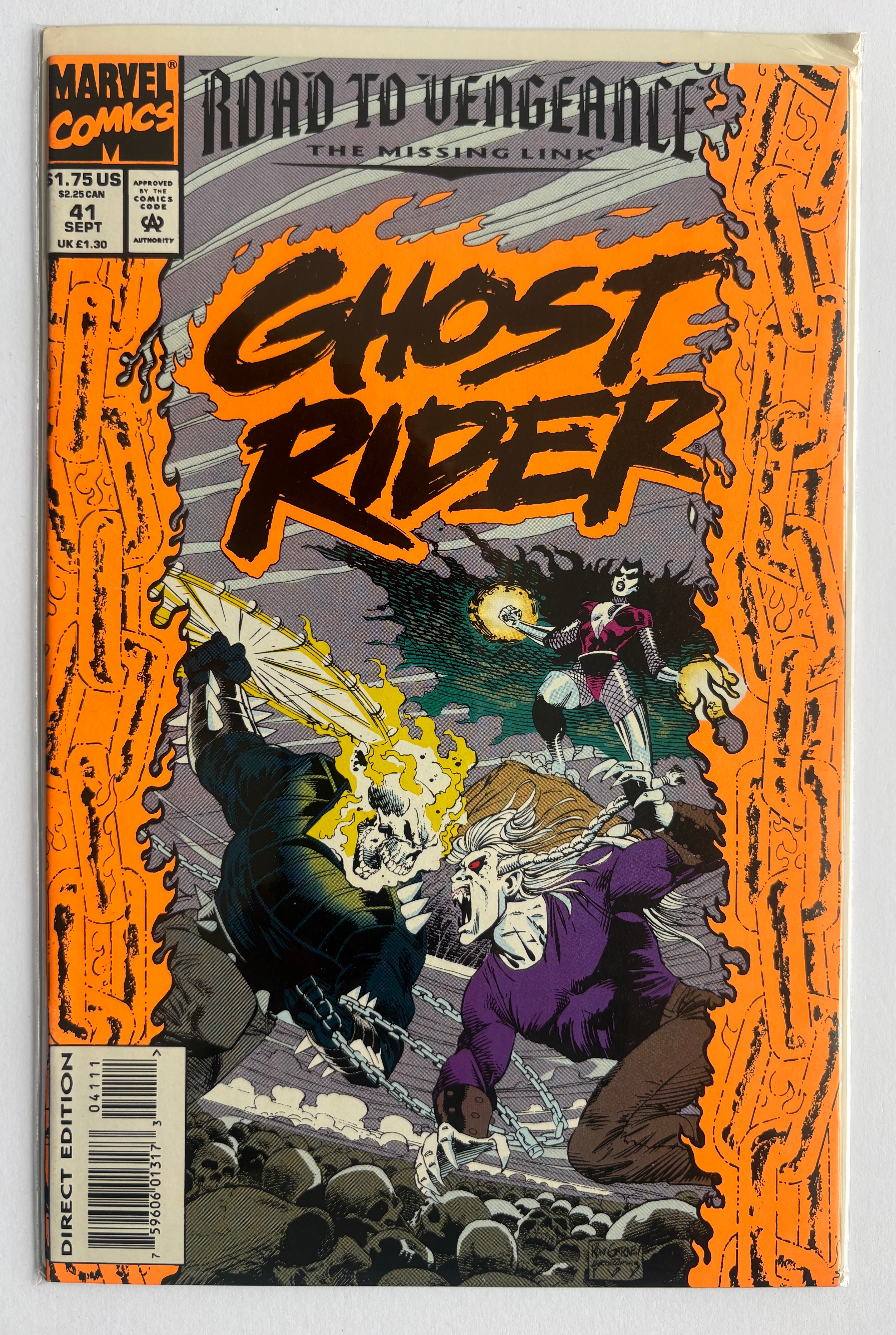 Ghost Rider #41 - Marvel Comics September 1993 VF+ 8.5