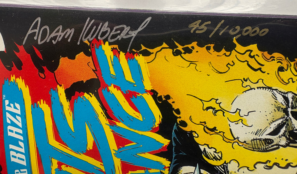 Ghost Rider / Blaze: Spirits of Vengeance #1 Signed by Adam Kubert 1992 VF 8.0