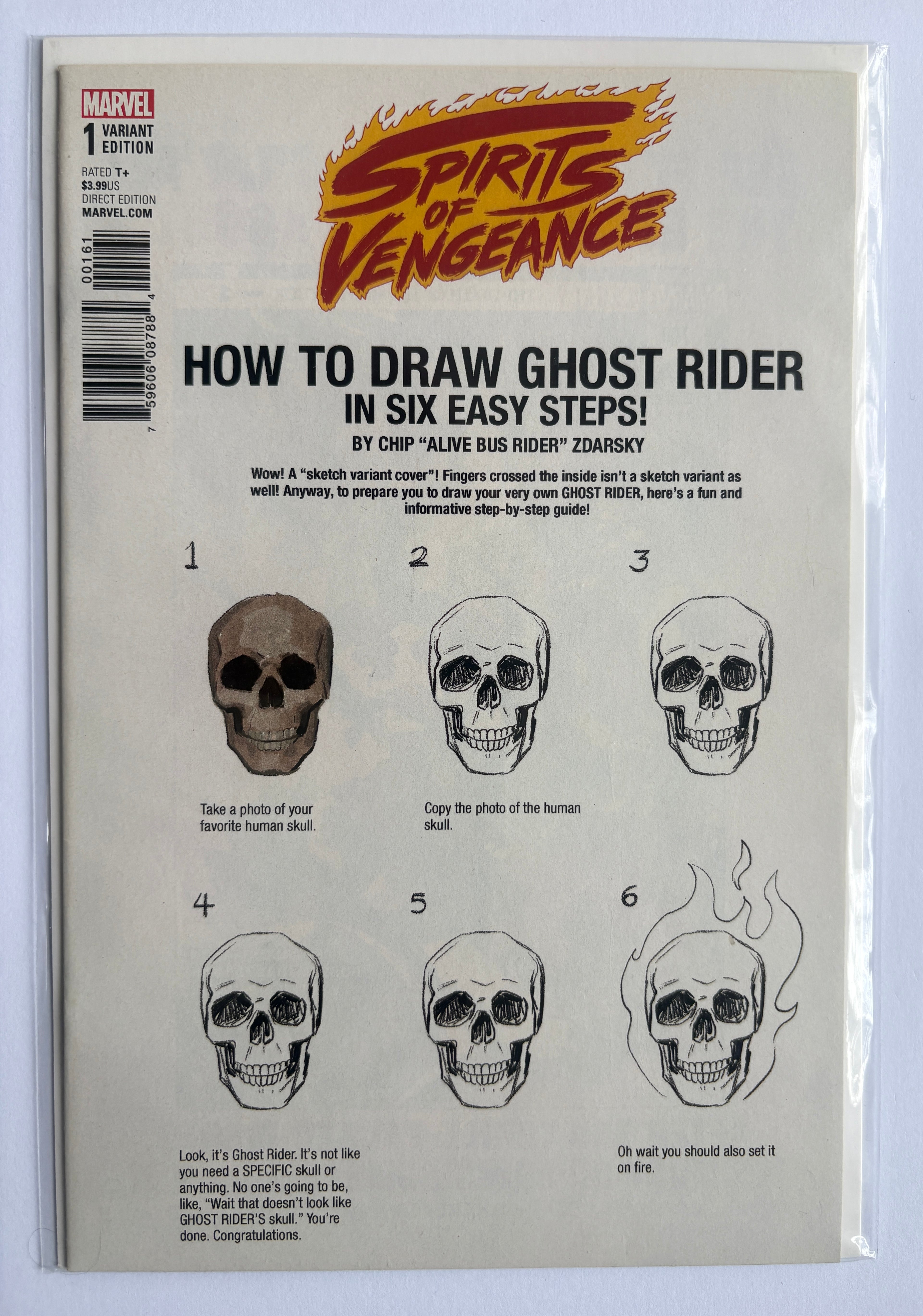 Spirits of Vengeance #1 - 1st Printing Cover F Marvel December 2017 VF/NM 9.0