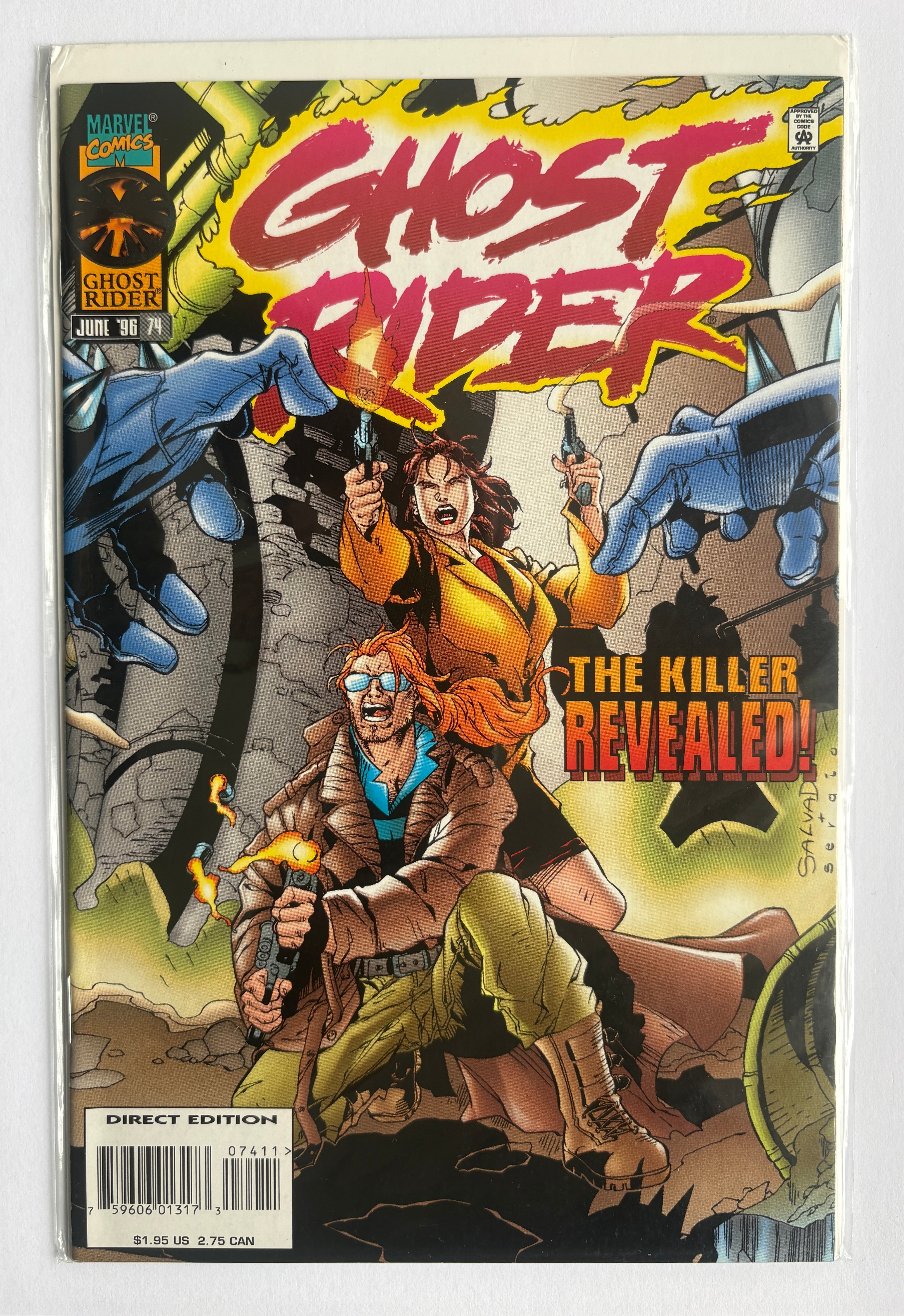 Ghost Rider #74 - 1st Printing - Marvel Comics June 1996 F/VF 7.0