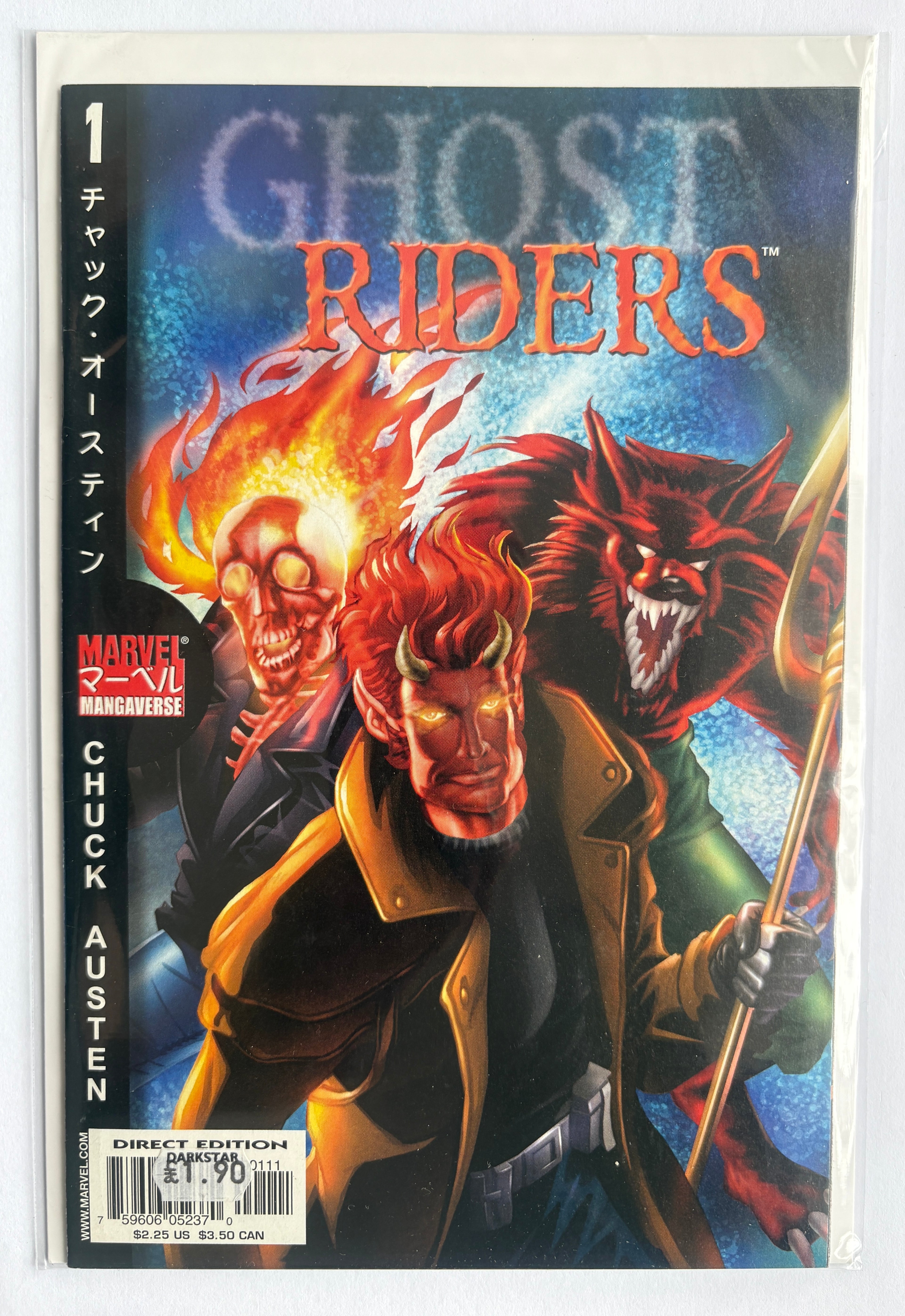 Ghost Riders #1 - 1st Printing Marvel Mangaverse March 2002 F/VF 7.0