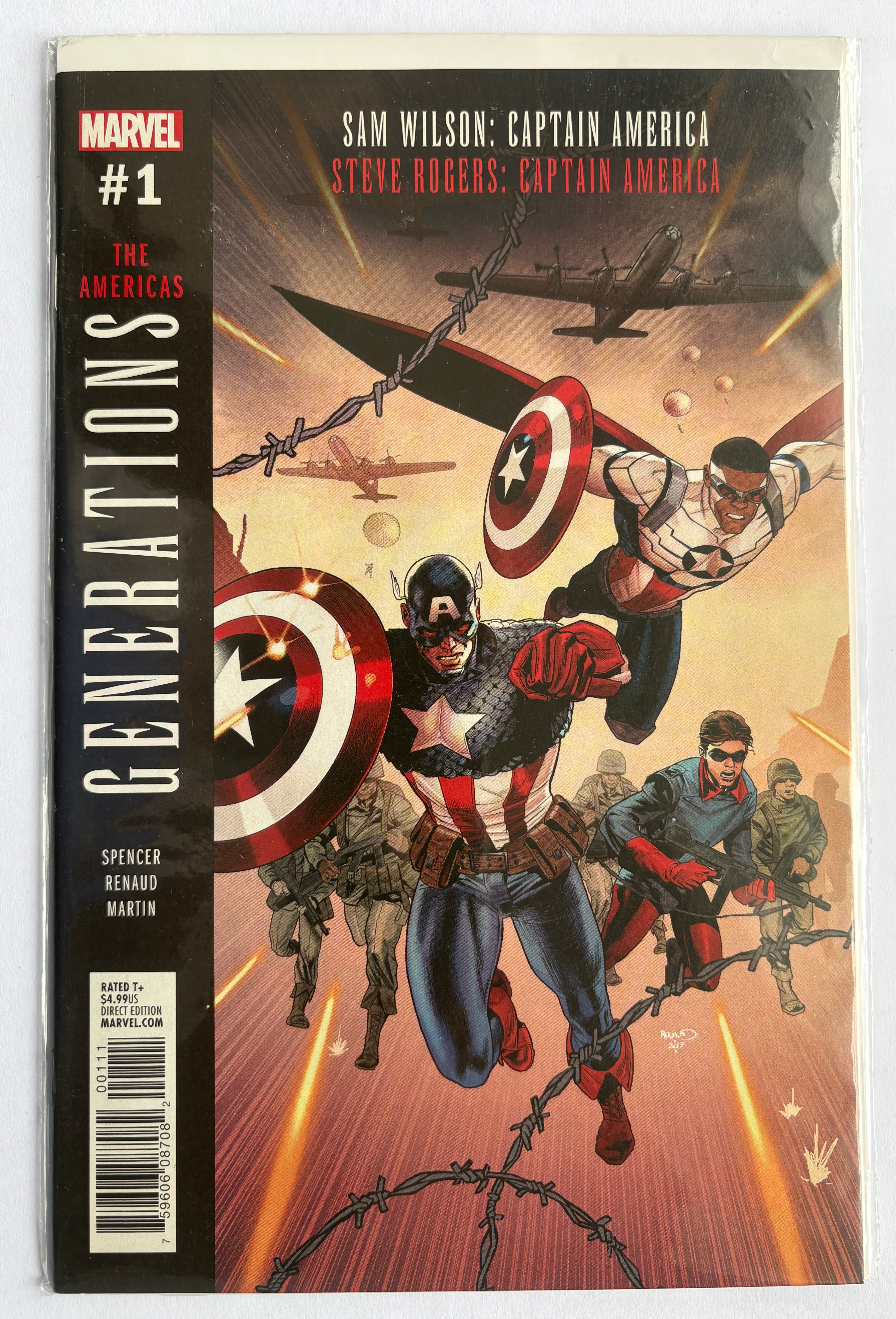 Generations: Sam Wilson: Captain America & Steve Rogers #1 - 2017 VF/NM 9.0