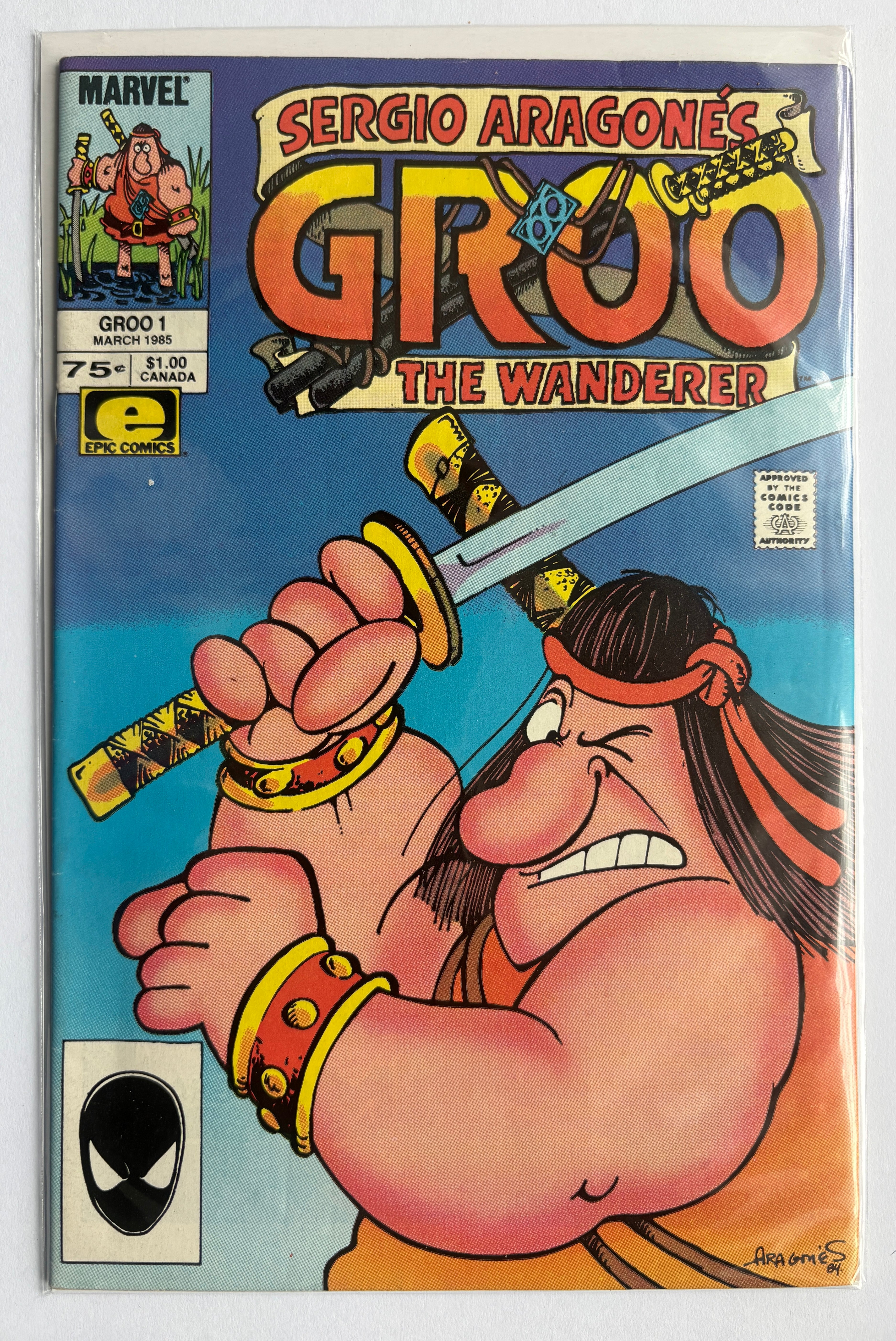 Sergio Aragones Groo the Wanderer #1 - Marvel Epic March 1985 FN+ 6.5