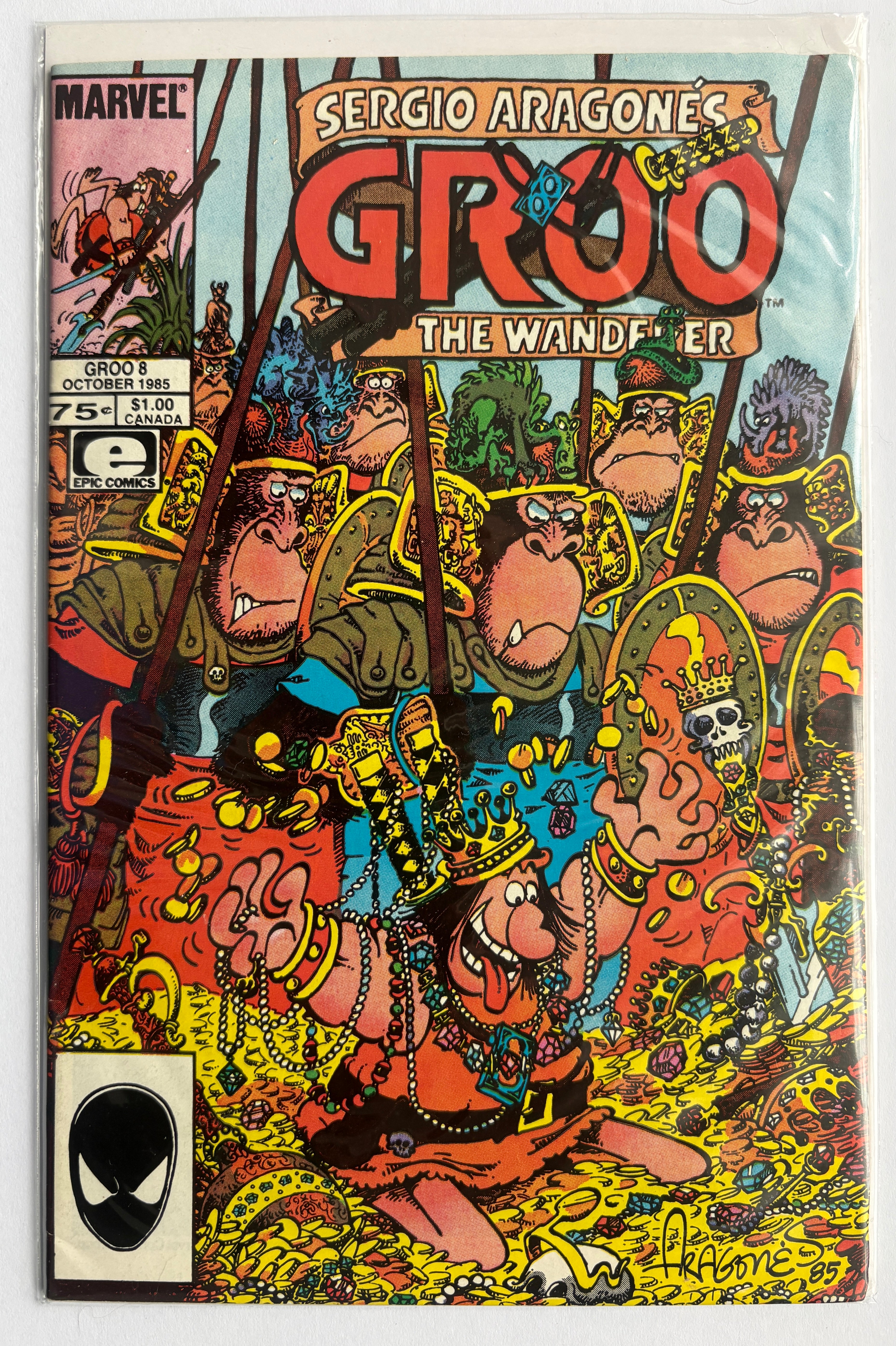 Sergio Aragones Groo the Wanderer #8 - Marvel Epic October 1985 VF 8.0