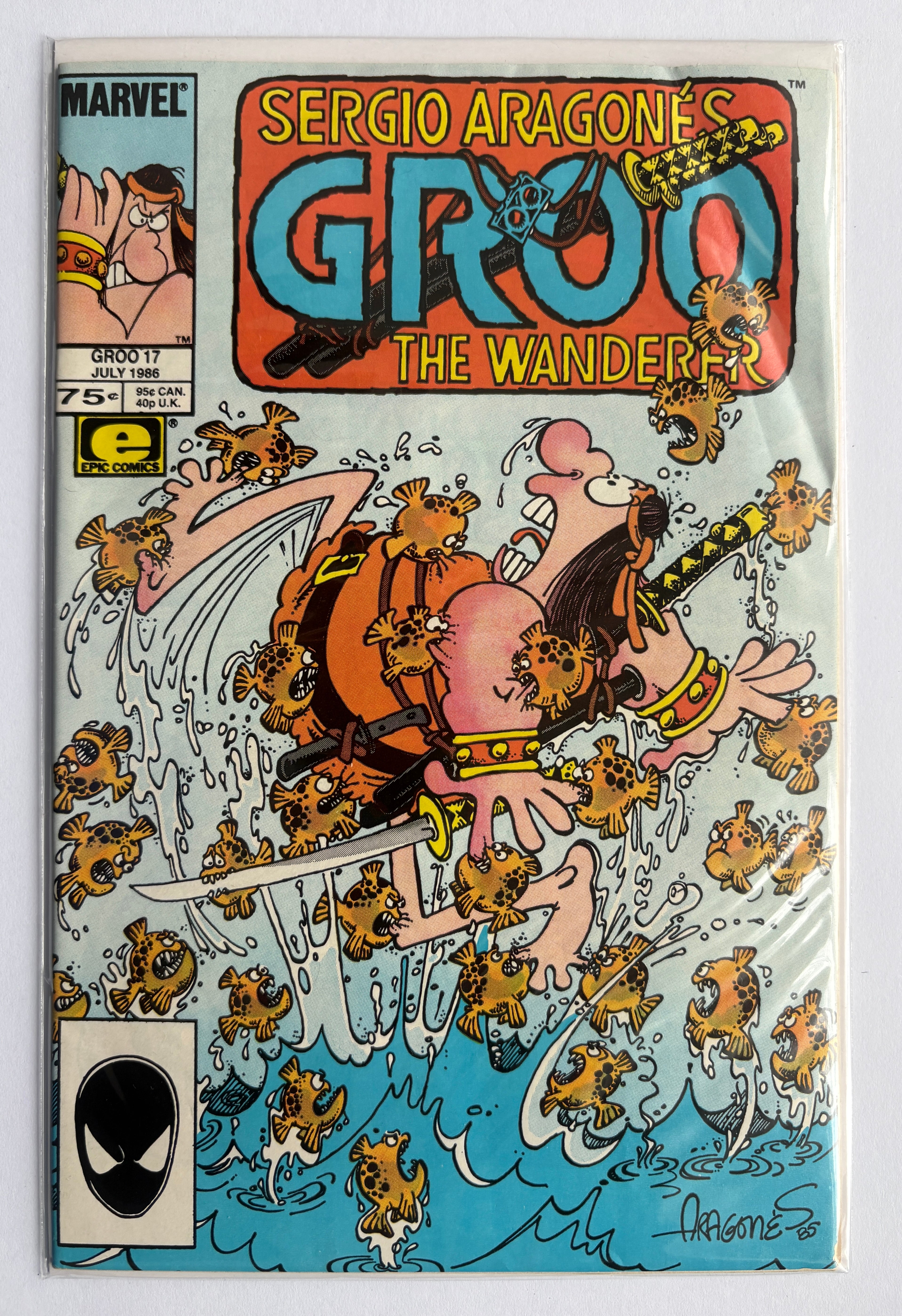 Sergio Aragones Groo the Wanderer #17 - Marvel Epic July 1986 F/VF 7.0