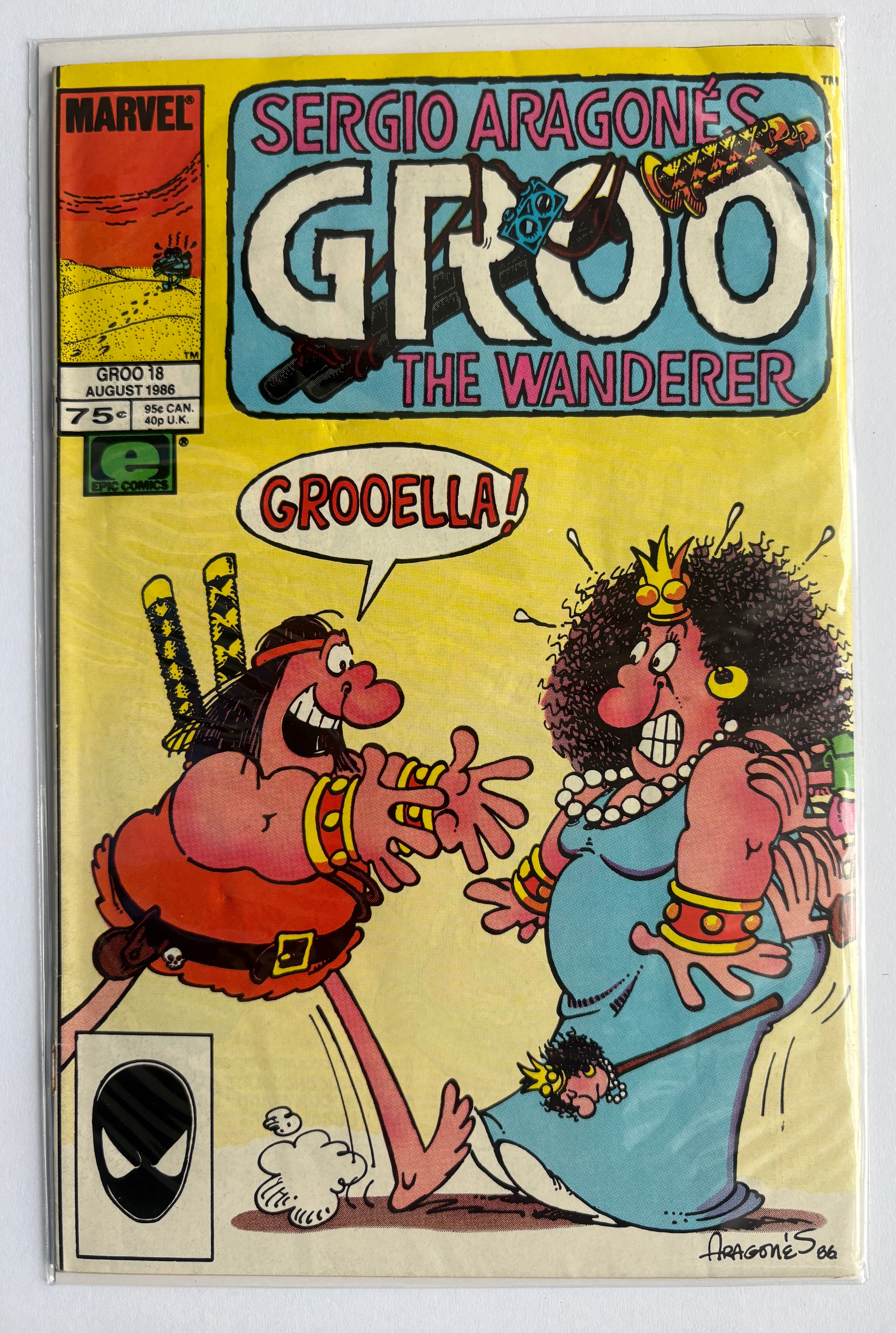Sergio Aragones Groo the Wanderer #18 - Marvel Epic August 1986 FN 6.0