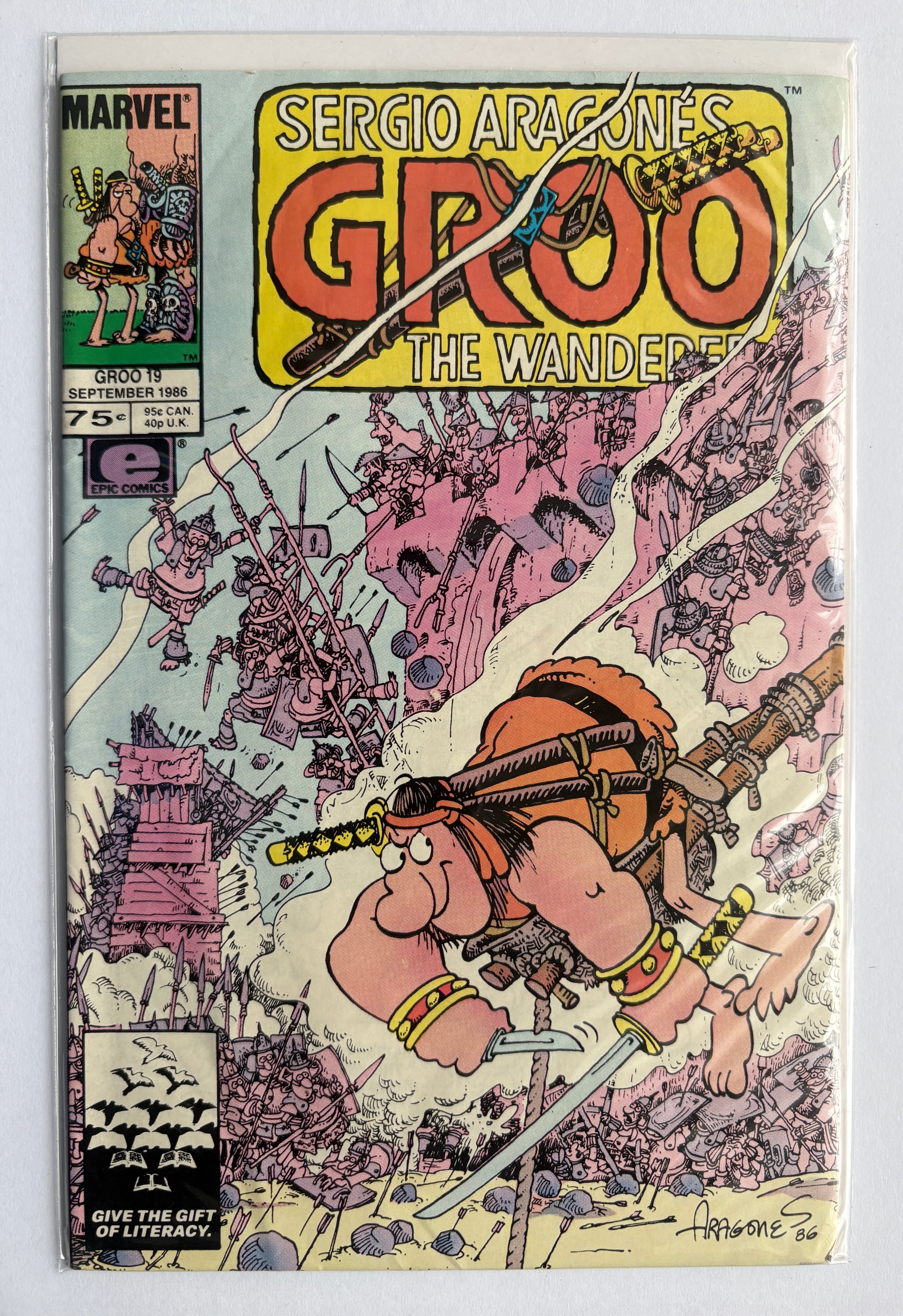 Sergio Aragones Groo the Wanderer #19 - Marvel Epic September 1986 FN+ 6.5