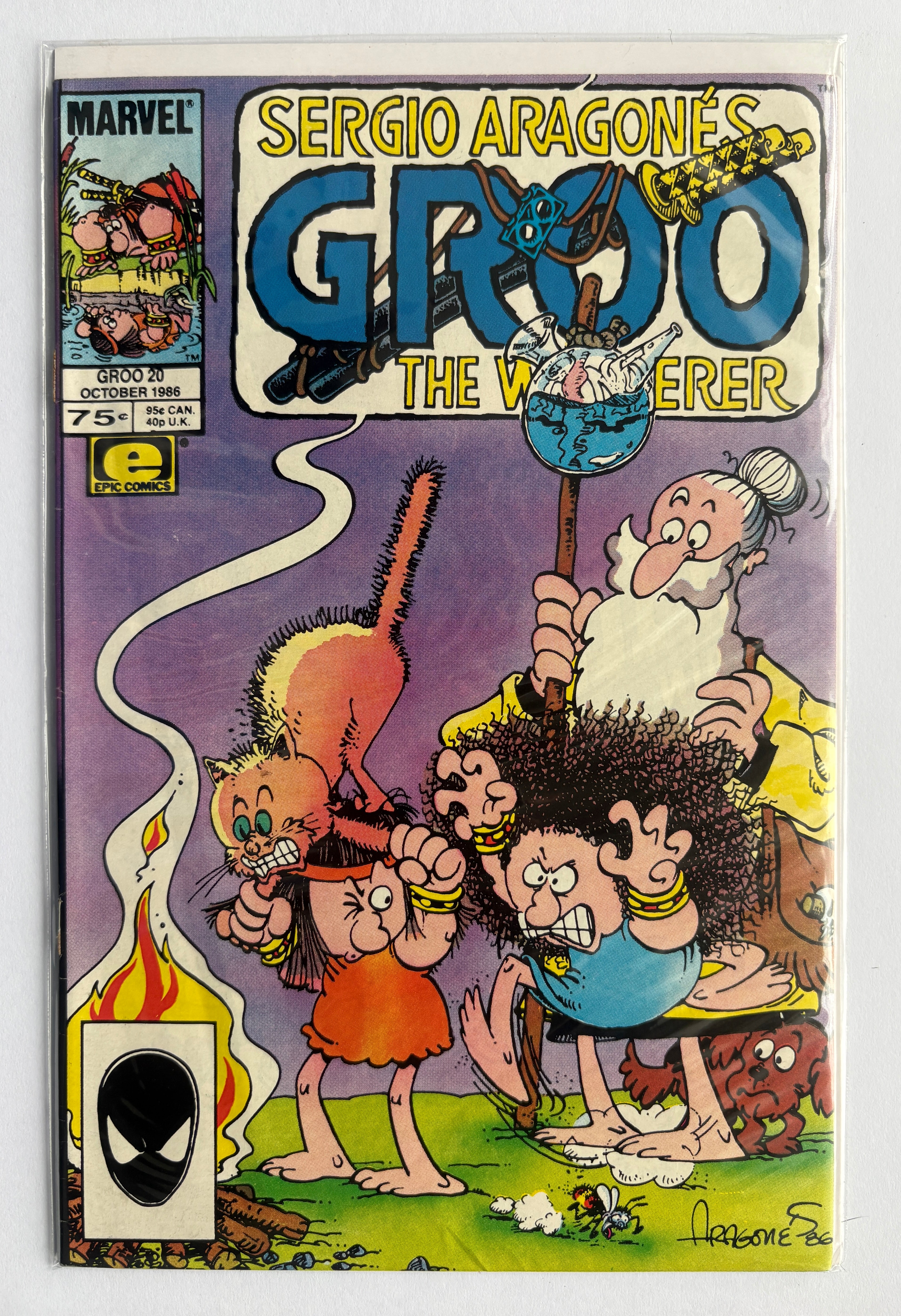 Sergio Aragones Groo the Wanderer #20 - Marvel Epic October 1986 F/VF 7.0