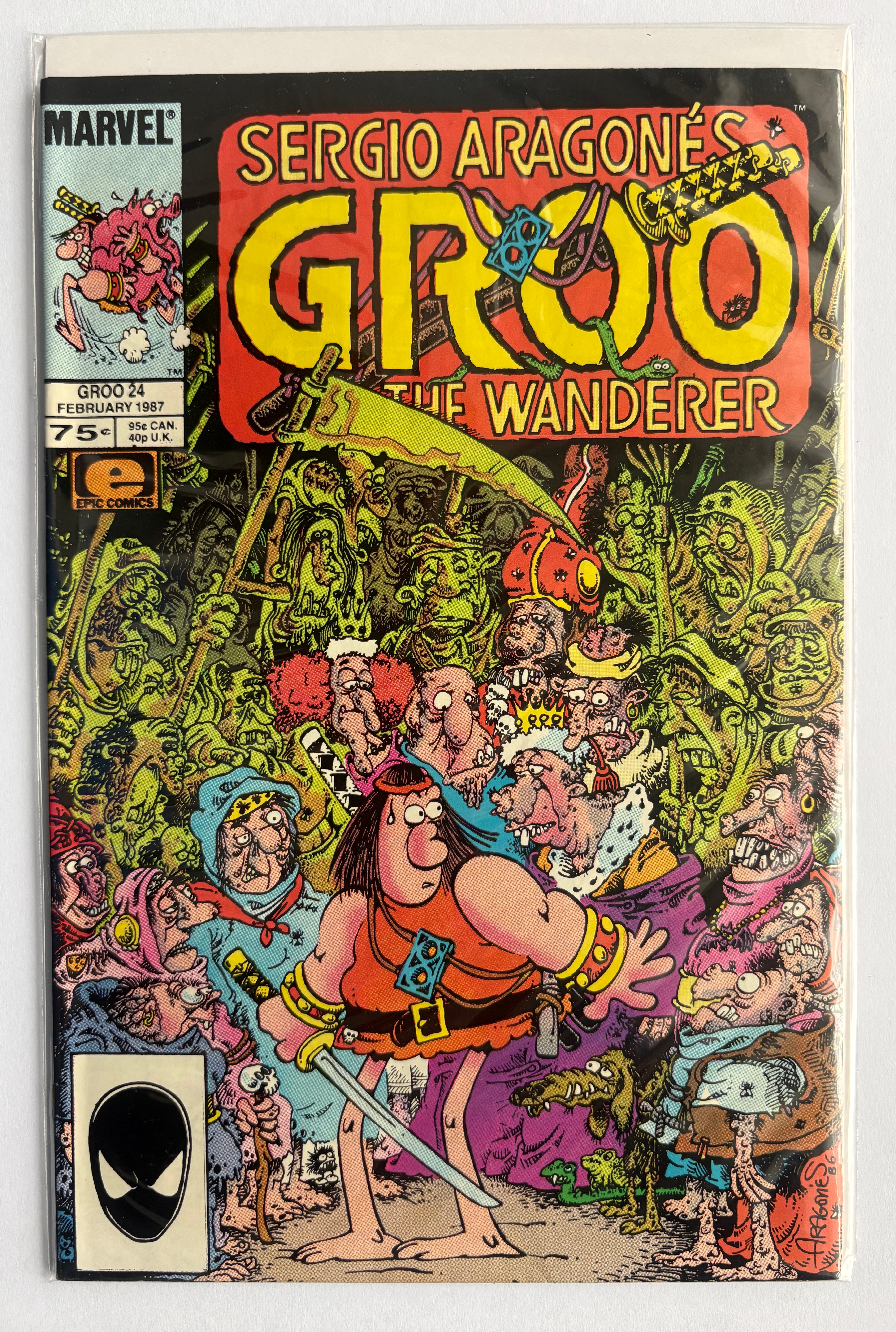 Sergio Aragones Groo the Wanderer #24 - Marvel Epic February 1987 VF- 7.5