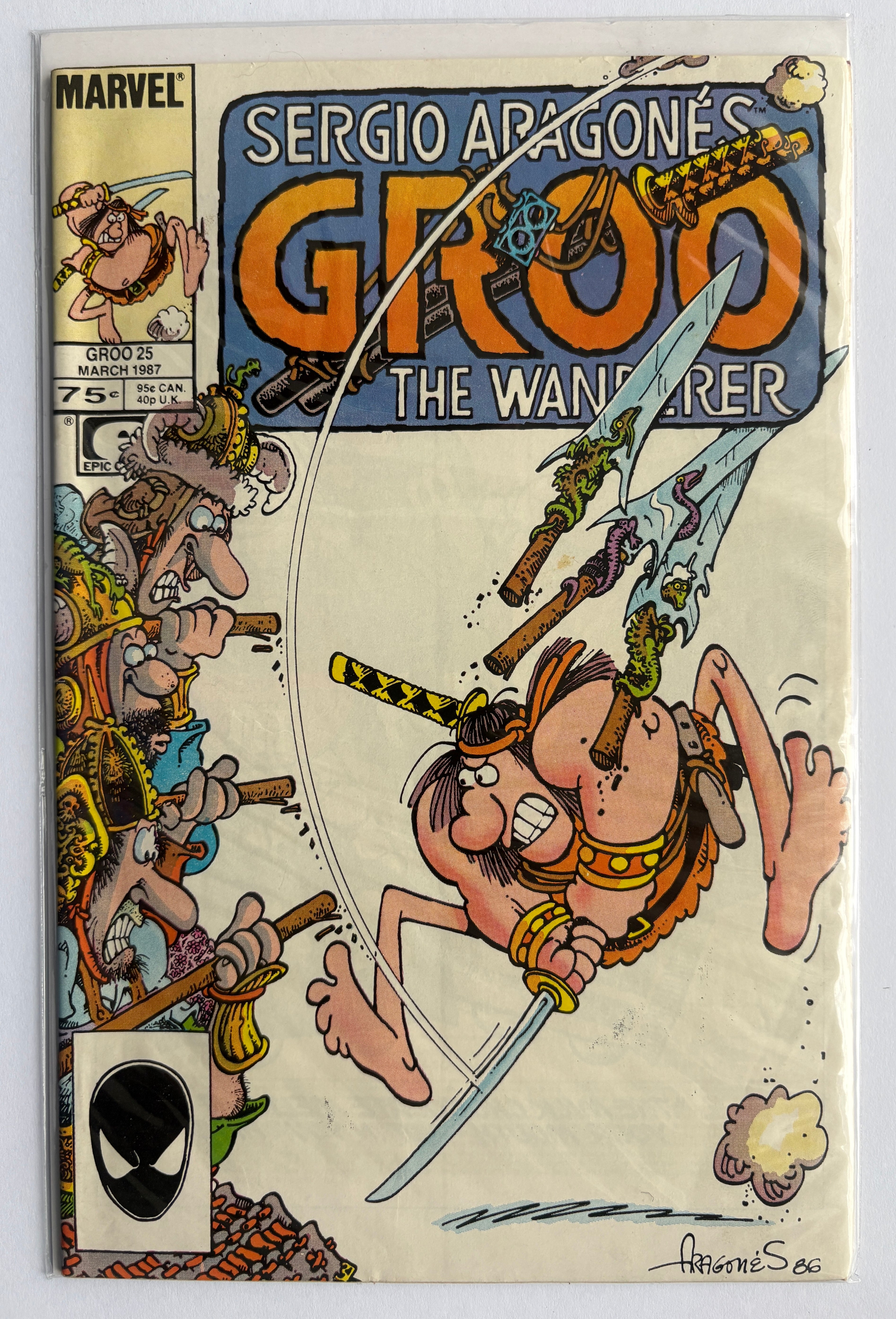 Sergio Aragones Groo the Wanderer #25 - Marvel Epic March 1987 VF- 7.5