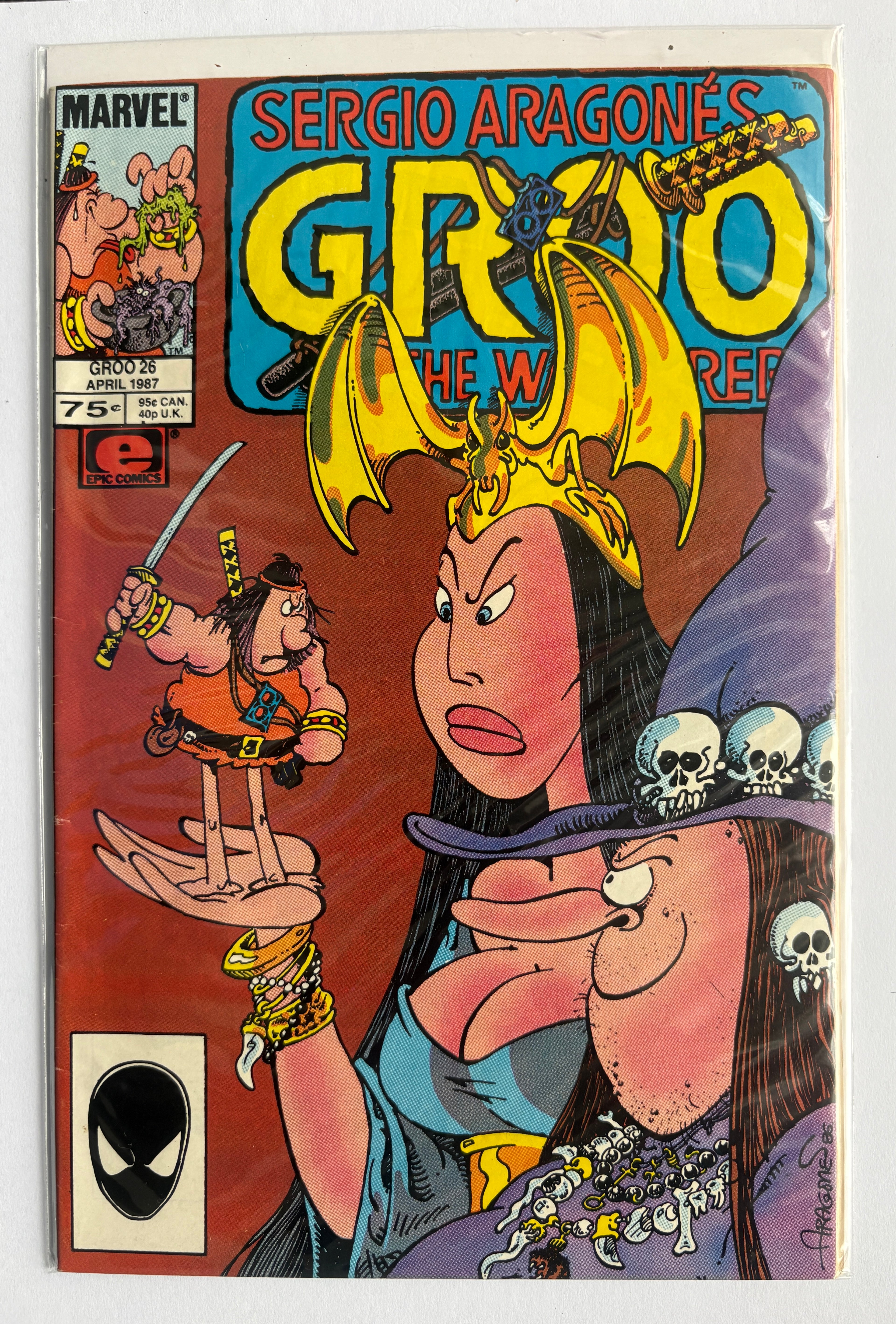 Sergio Aragones Groo the Wanderer #26 - Marvel Epic April 1987 VF- 7.5