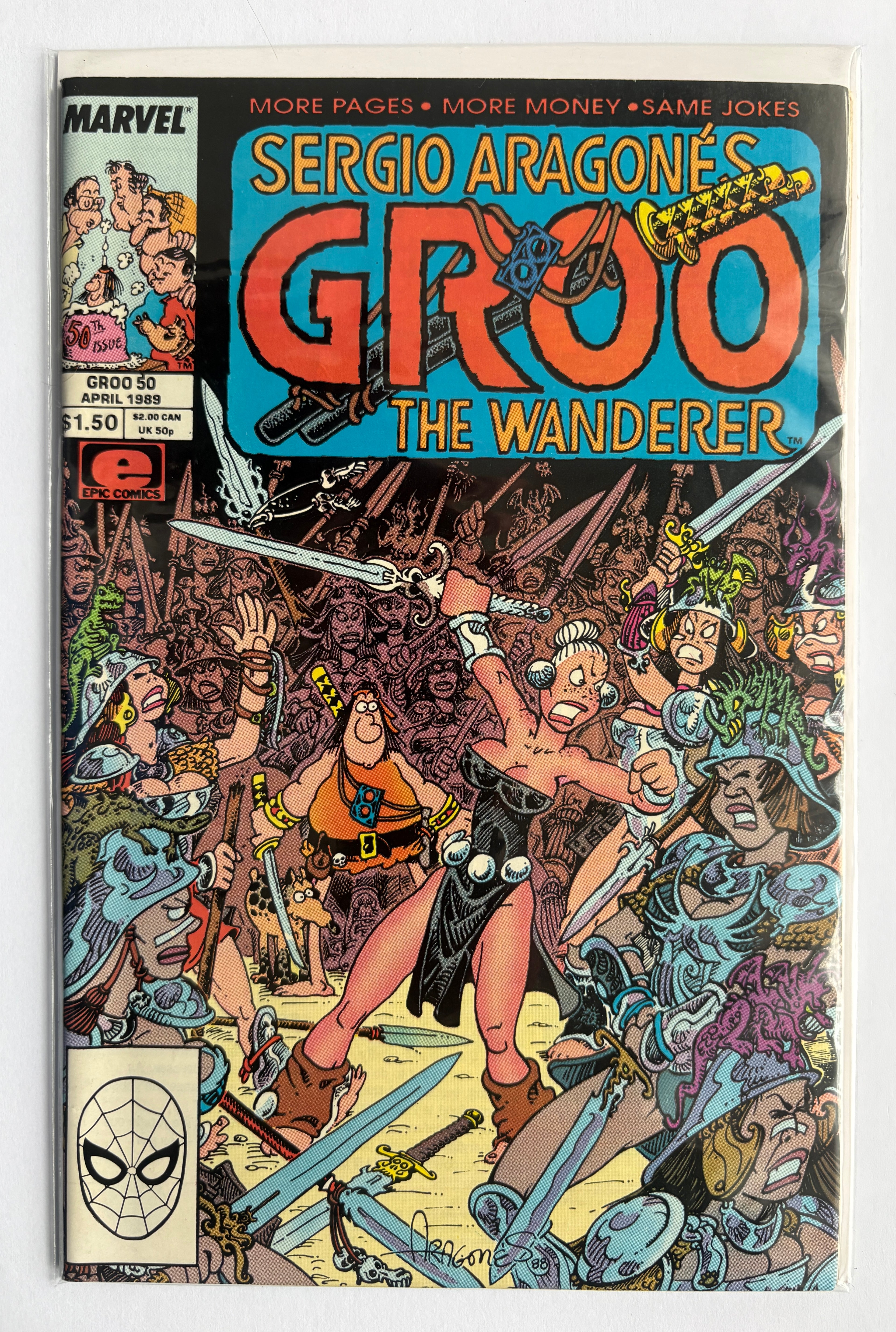 Sergio Aragones Groo the Wanderer #50 - Marvel Epic April 1989 F/VF 7.0