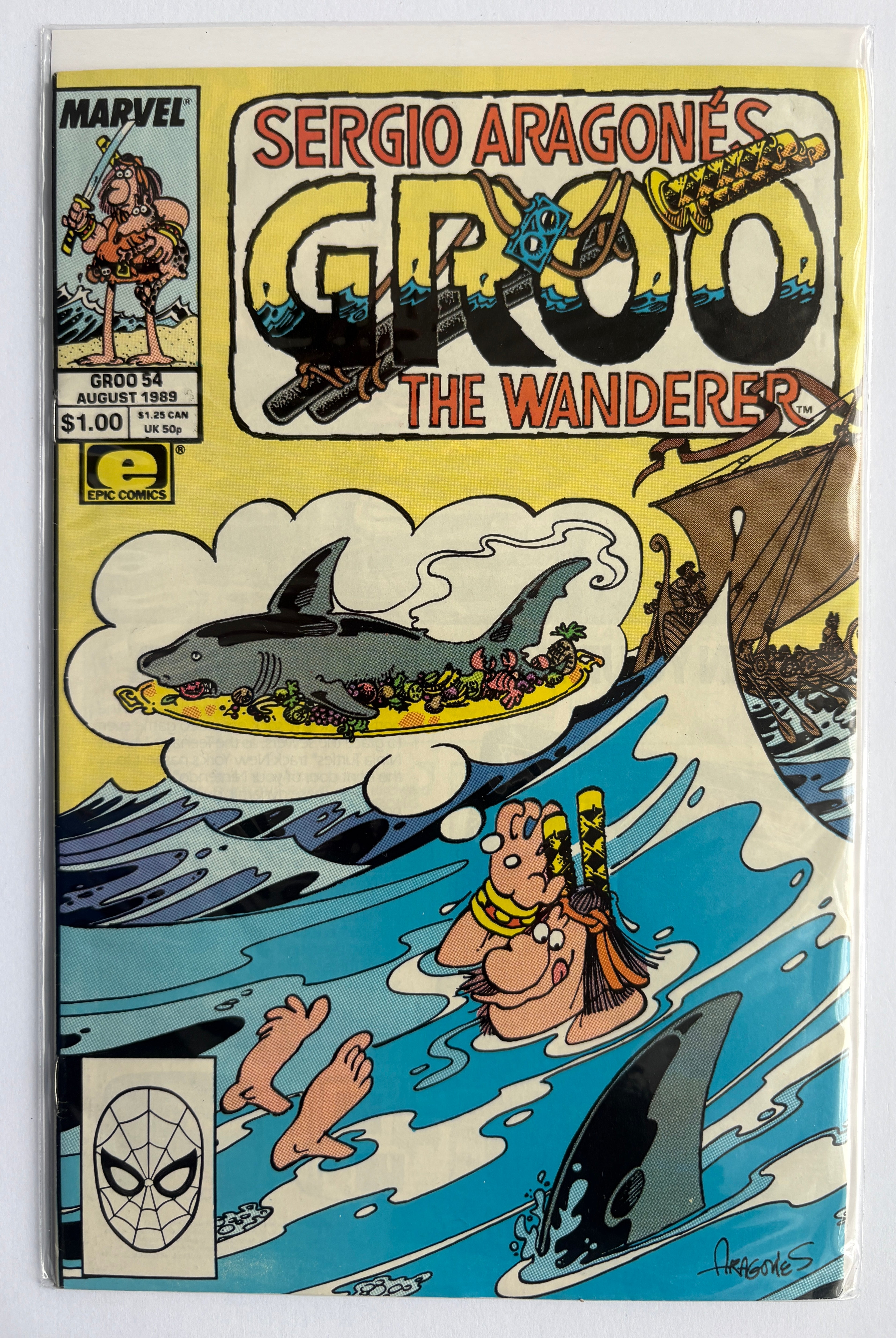 Sergio Aragones Groo the Wanderer #54 - Marvel Epic August 1989 F/VF 7.0