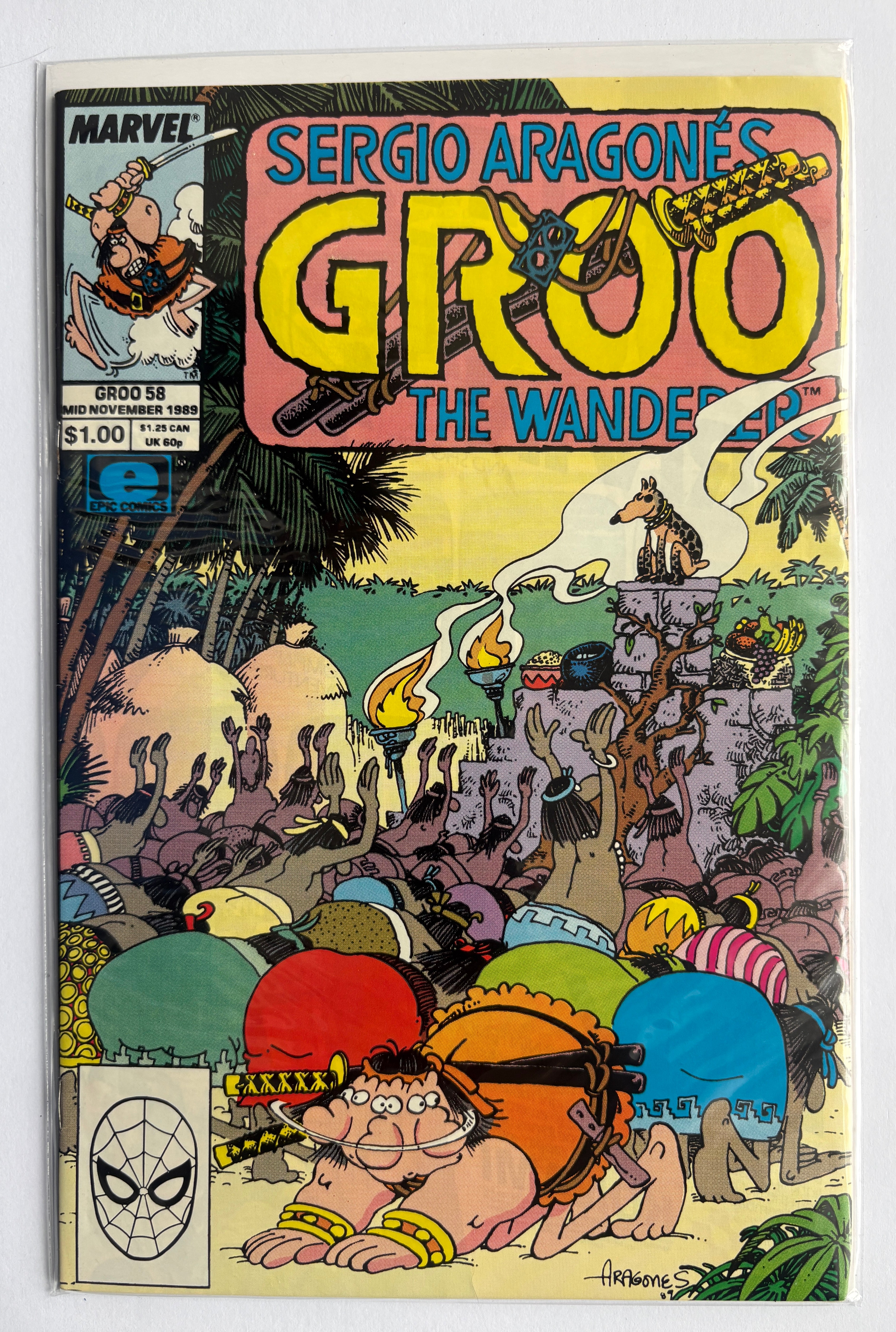 Sergio Aragones Groo the Wanderer #58 - Marvel Epic Mid November 1989 VF- 7.5