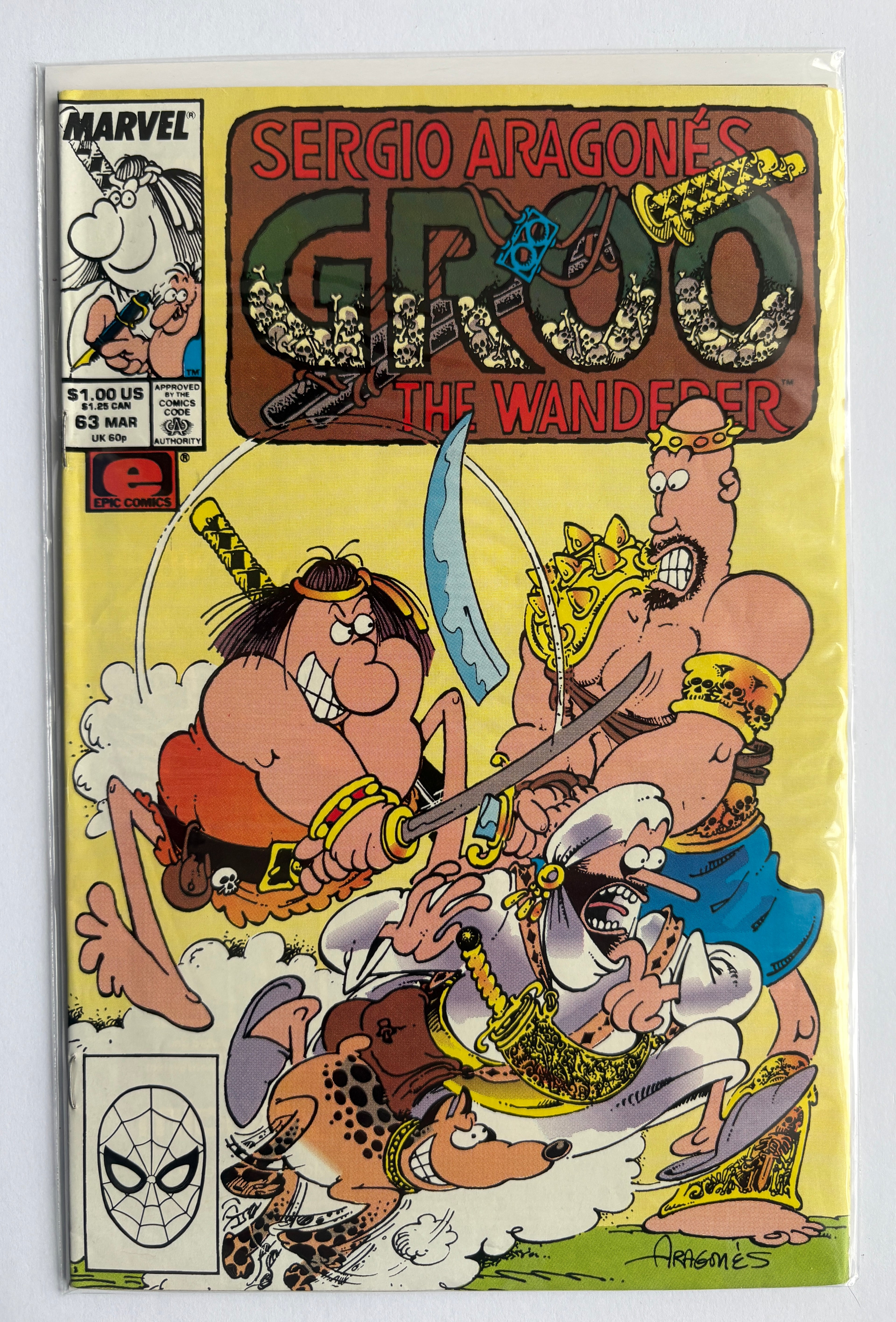 Sergio Aragones Groo the Wanderer #63 - Marvel Epic March 1990 F/VF 7.0