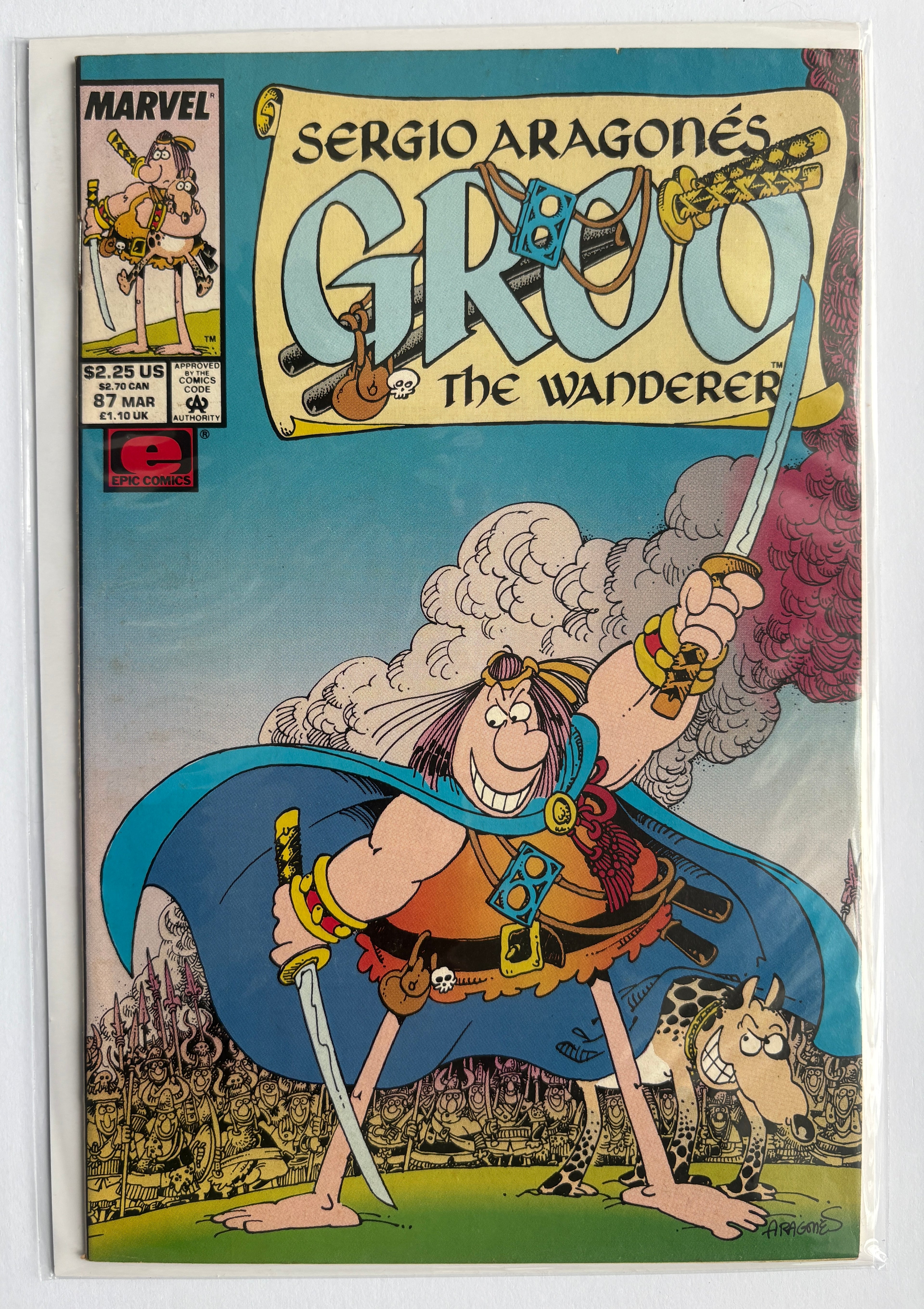 Sergio Aragones Groo the Wanderer #87 - Marvel Epic March 1992 VF 8.0