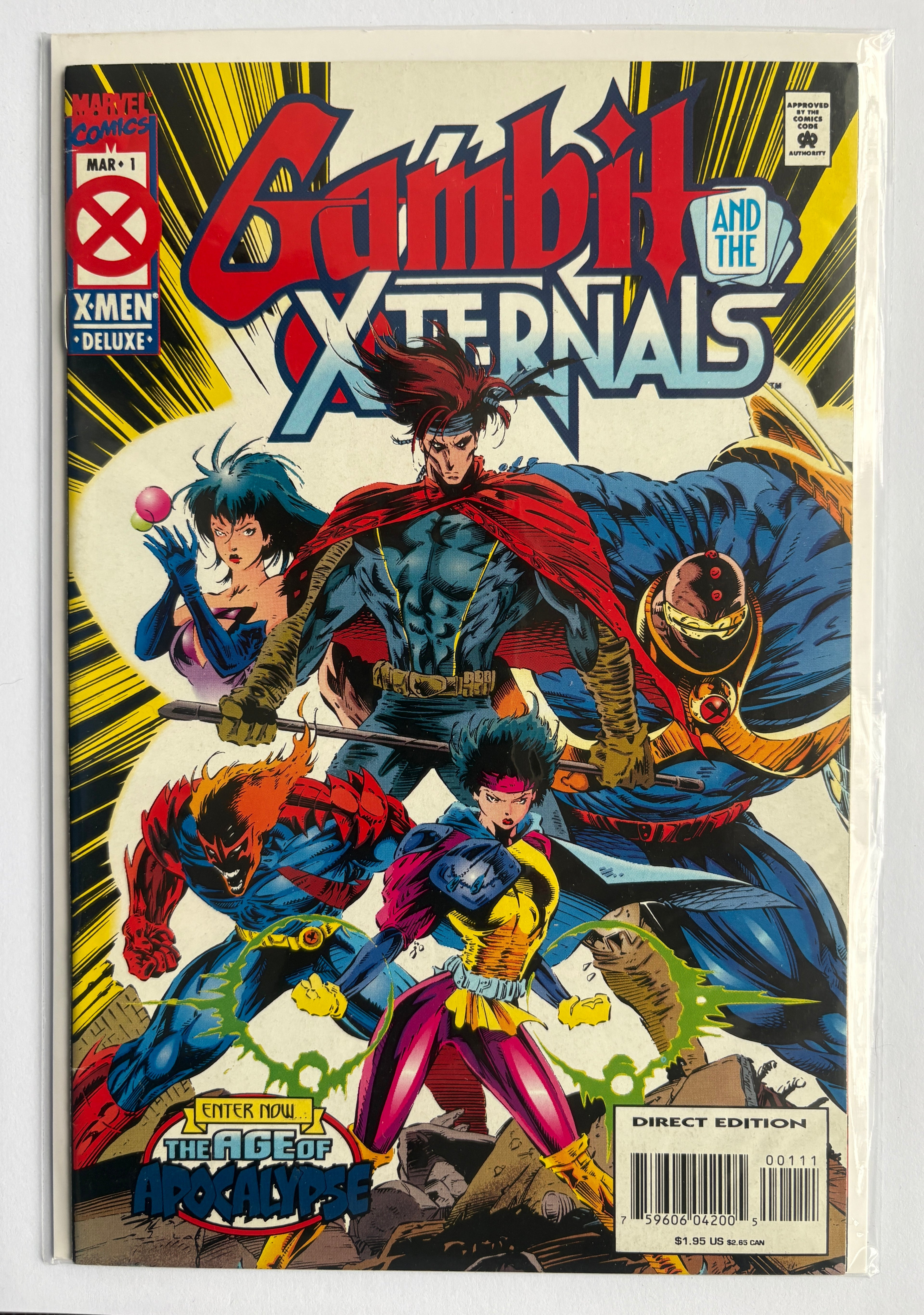 Gambit and the X-ternals #1 - The Age of Apocalypse - March 1995 VF- 7.5